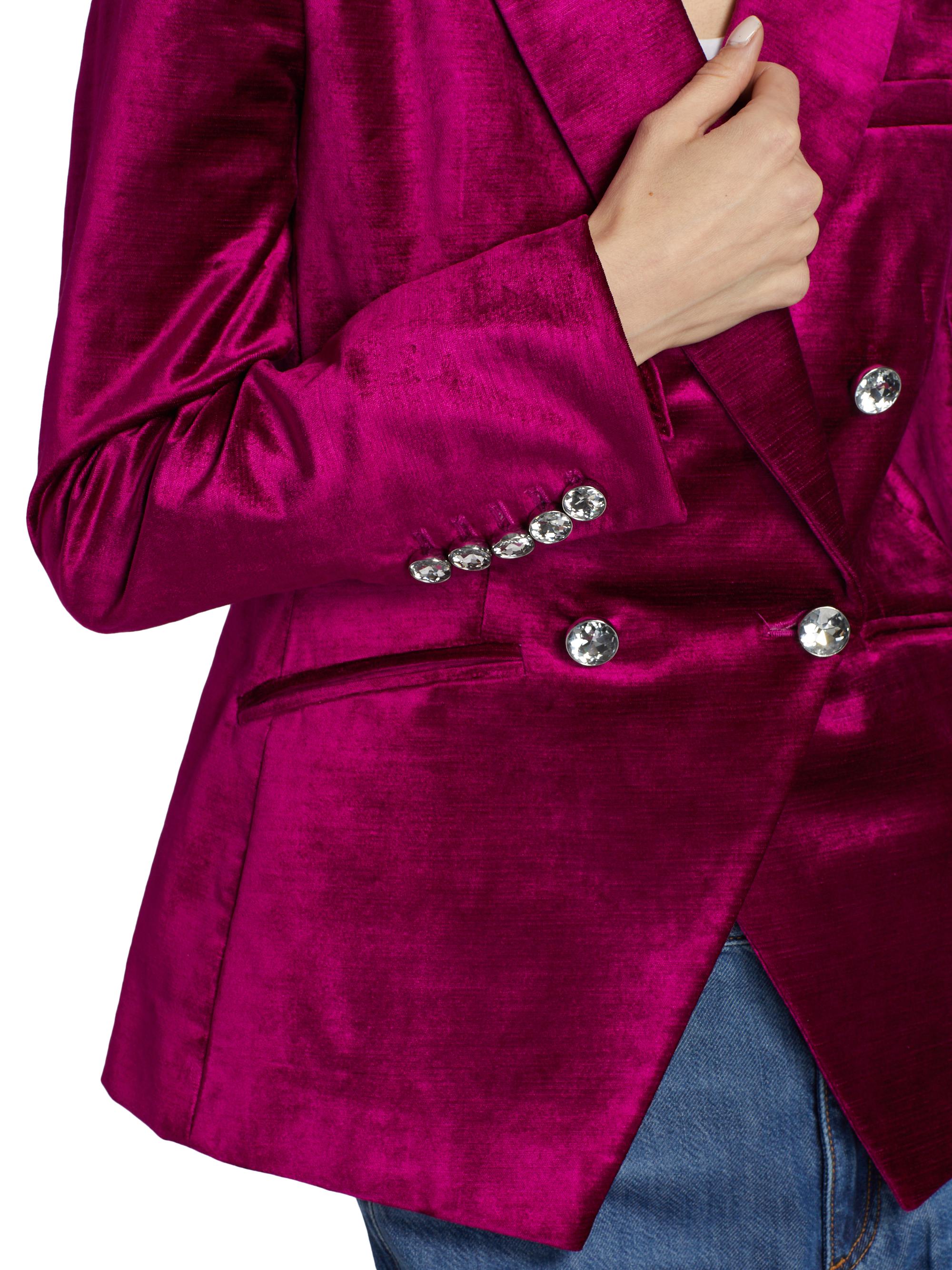 Gavazzeni X Veronica Beard Lavanda Belt In Willer Rosa Fuscia. NWT. SZ 80 Veronica Beard Elam Dickey Velvet Crystal Blazer | Saks  main image 4
