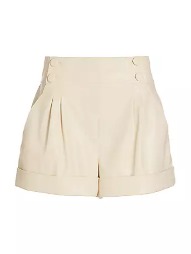 Avenue Women\'s Designer Fifth Saks Pleated Shorts |