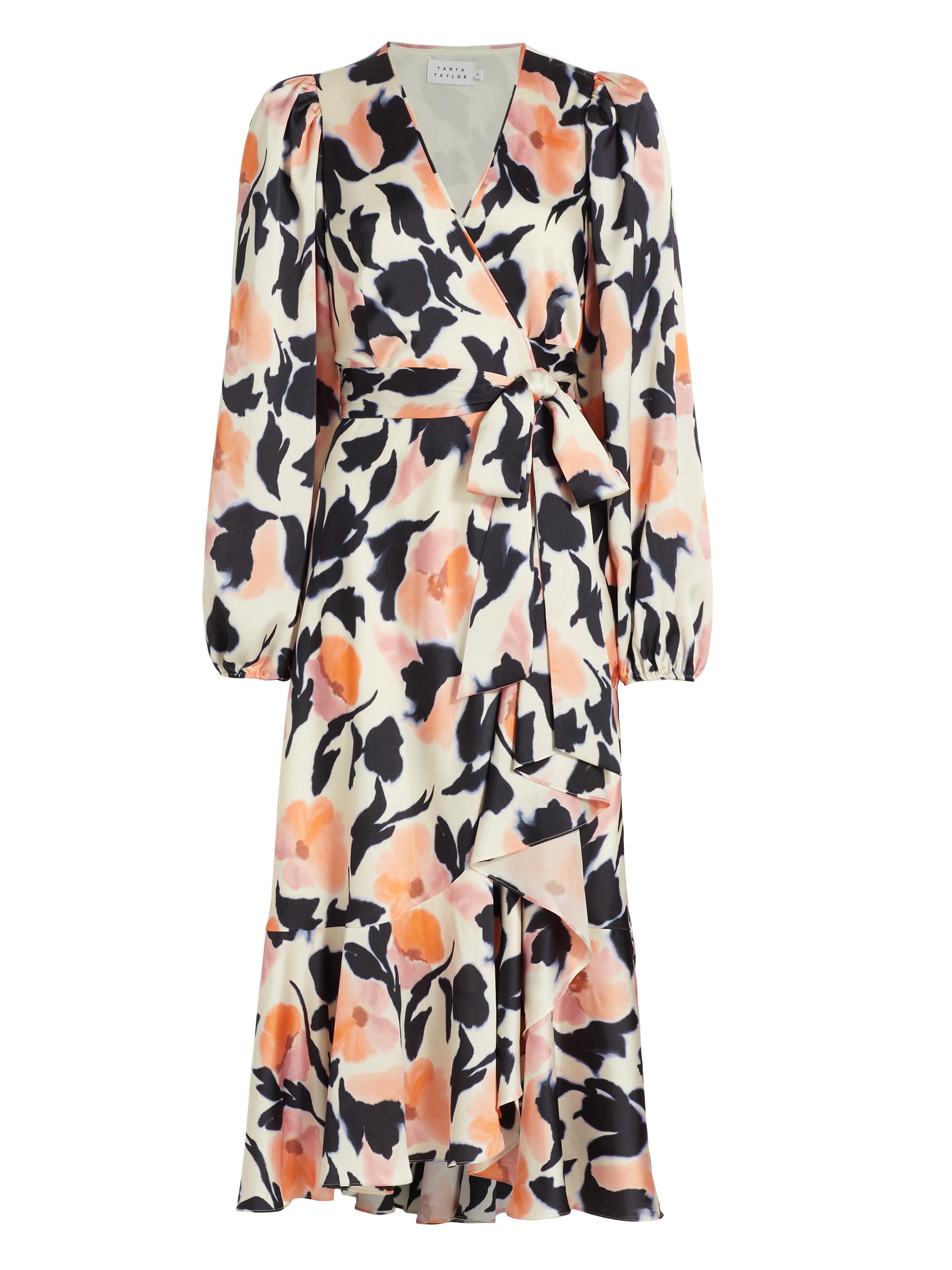 Tanya Taylor Women's Blaire Floral Wrap Dress - Off White Multi