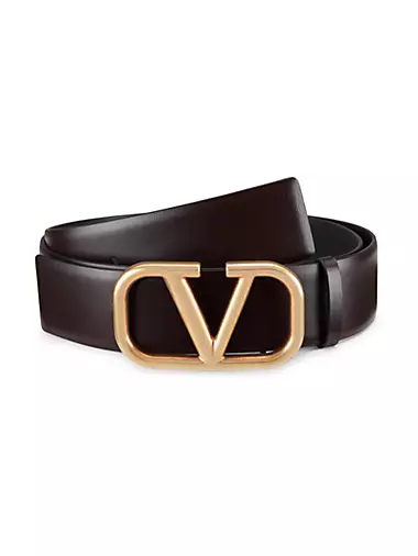 Valentino Leather Brown Belts for Men for sale