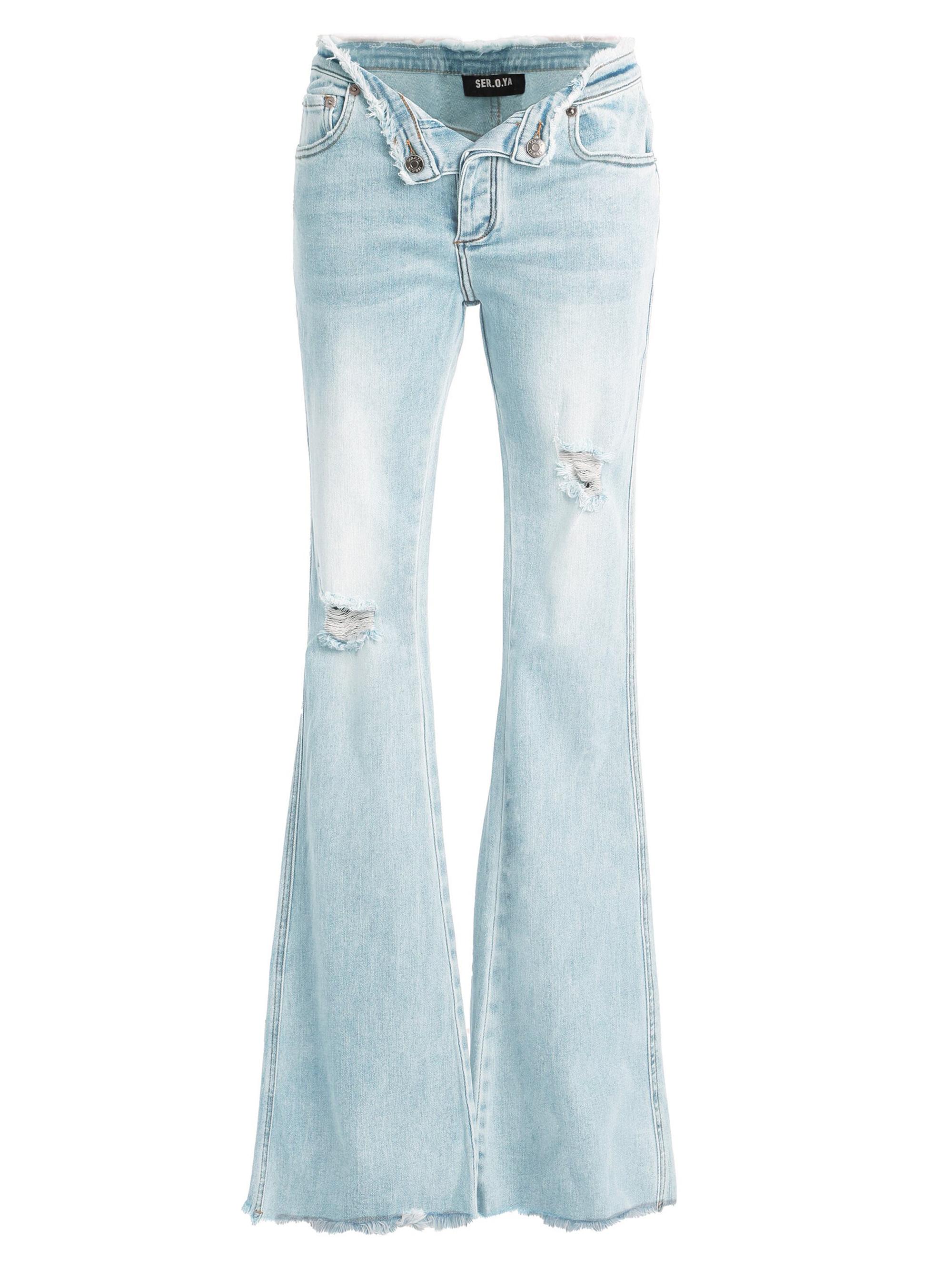 Ser.o.ya Women's Olivia Mid-Rise Jeans - Coastline