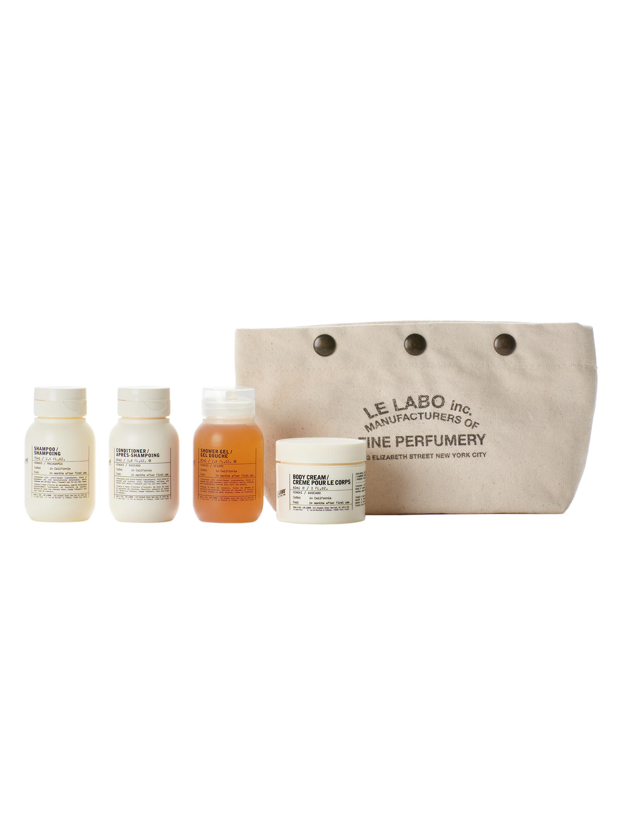 Le Labo Hinoki 5-Piece Body, Hair, & Face Travel Set | Saks Fifth