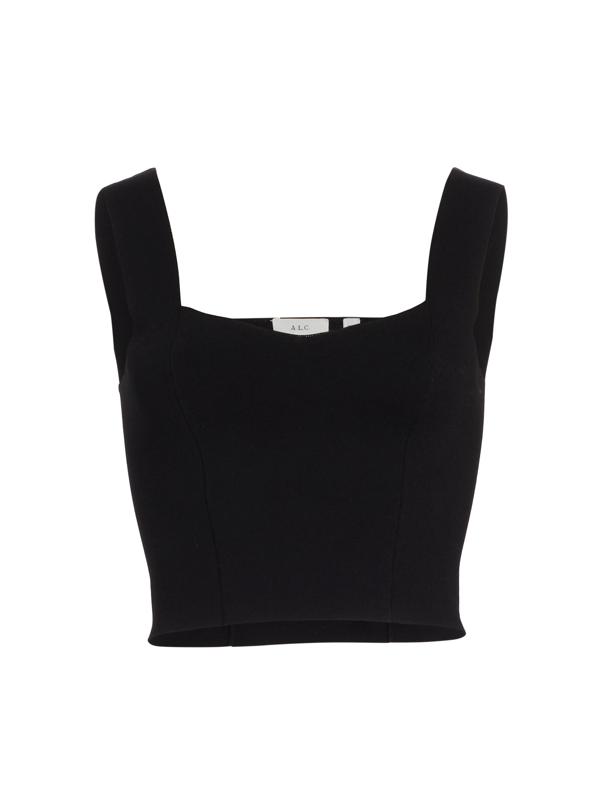 A.L.C. Women's Jordana Knit Crop Top - Black