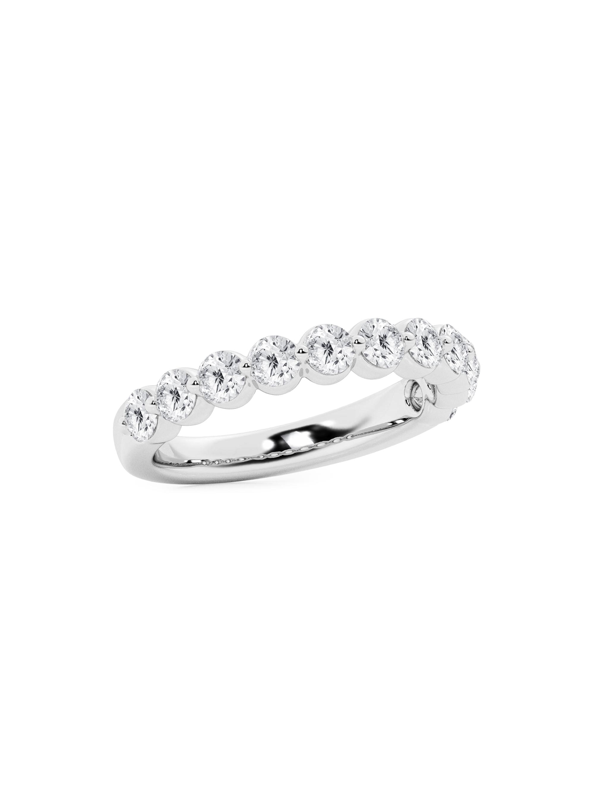 Saks Fifth Avenue Collection Women's 14K White Gold & Lab-Grown Diamond Band - 1 Tcw