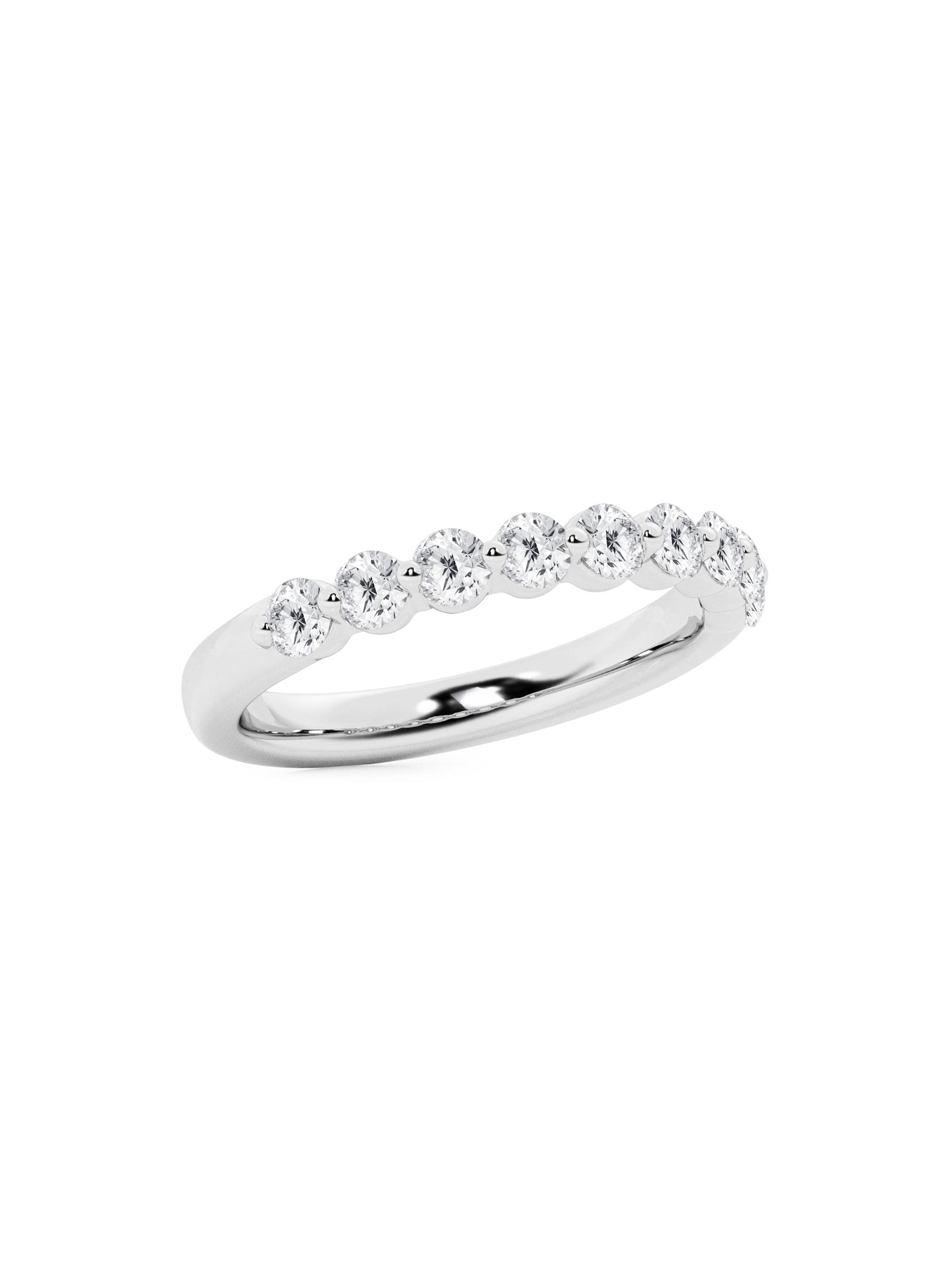 Saks Fifth Avenue Collection Women's 14K White Gold & 0.5 TCW Lab-Grown Diamond Band - White Gold