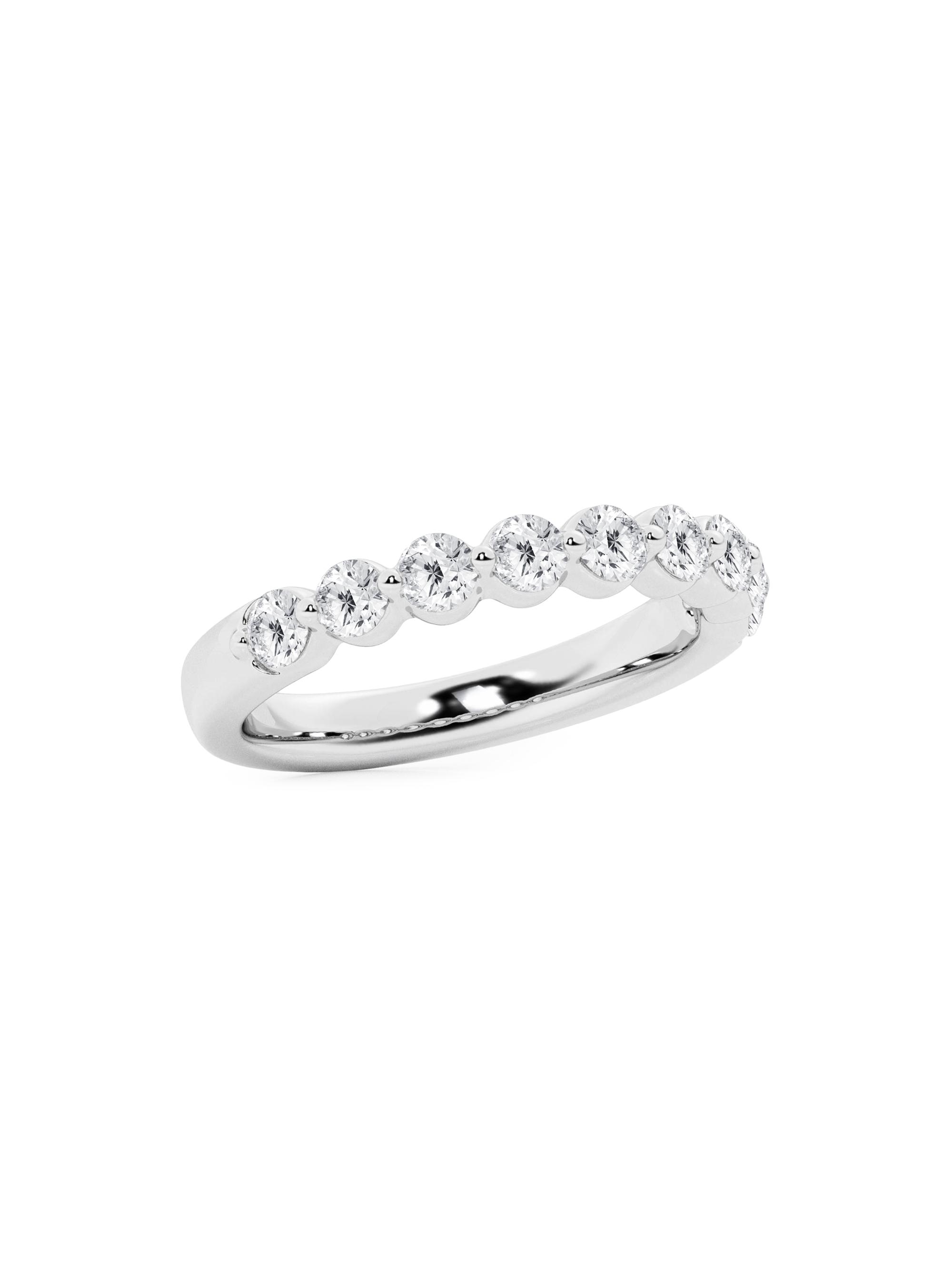 Saks Fifth Avenue Collection Women's 14K White Gold & 0.5 TCW Lab-Grown Diamond Band - White Gold