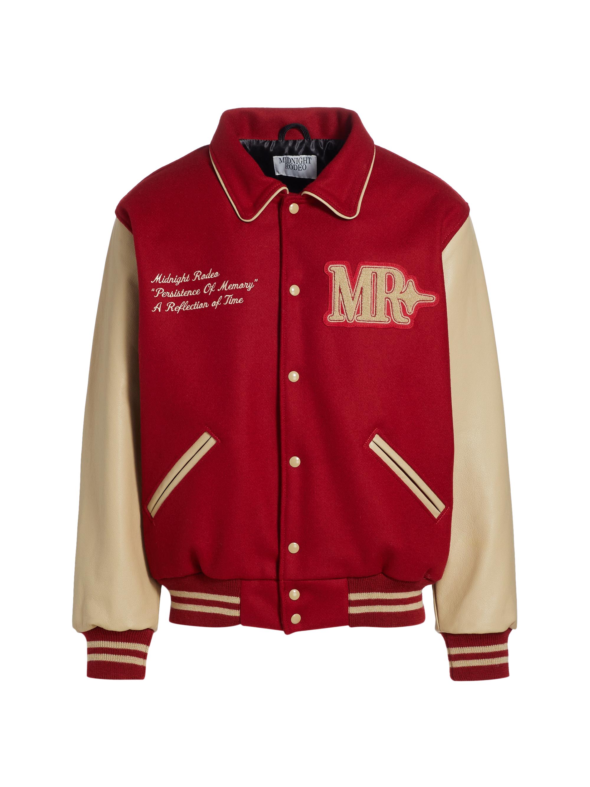 【りい】Time is on LEATHER VARSITY JACKET りい】Time is on LEATHER VARSITY JACKET 0400019981430_AMERICANBEAUTY?