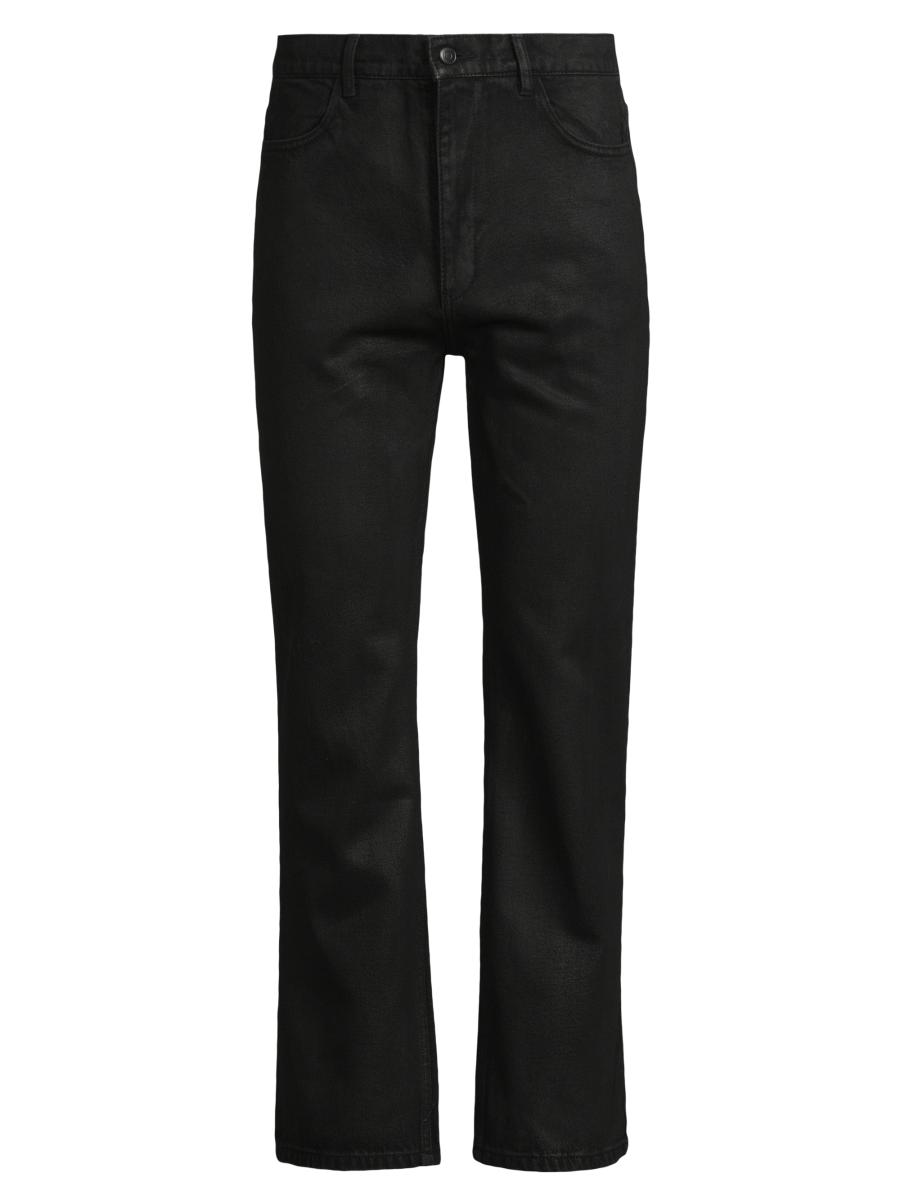 Rick Owens DRKSHDW Black Waxed 'Bolan' Flared Jeans | INC STYLE