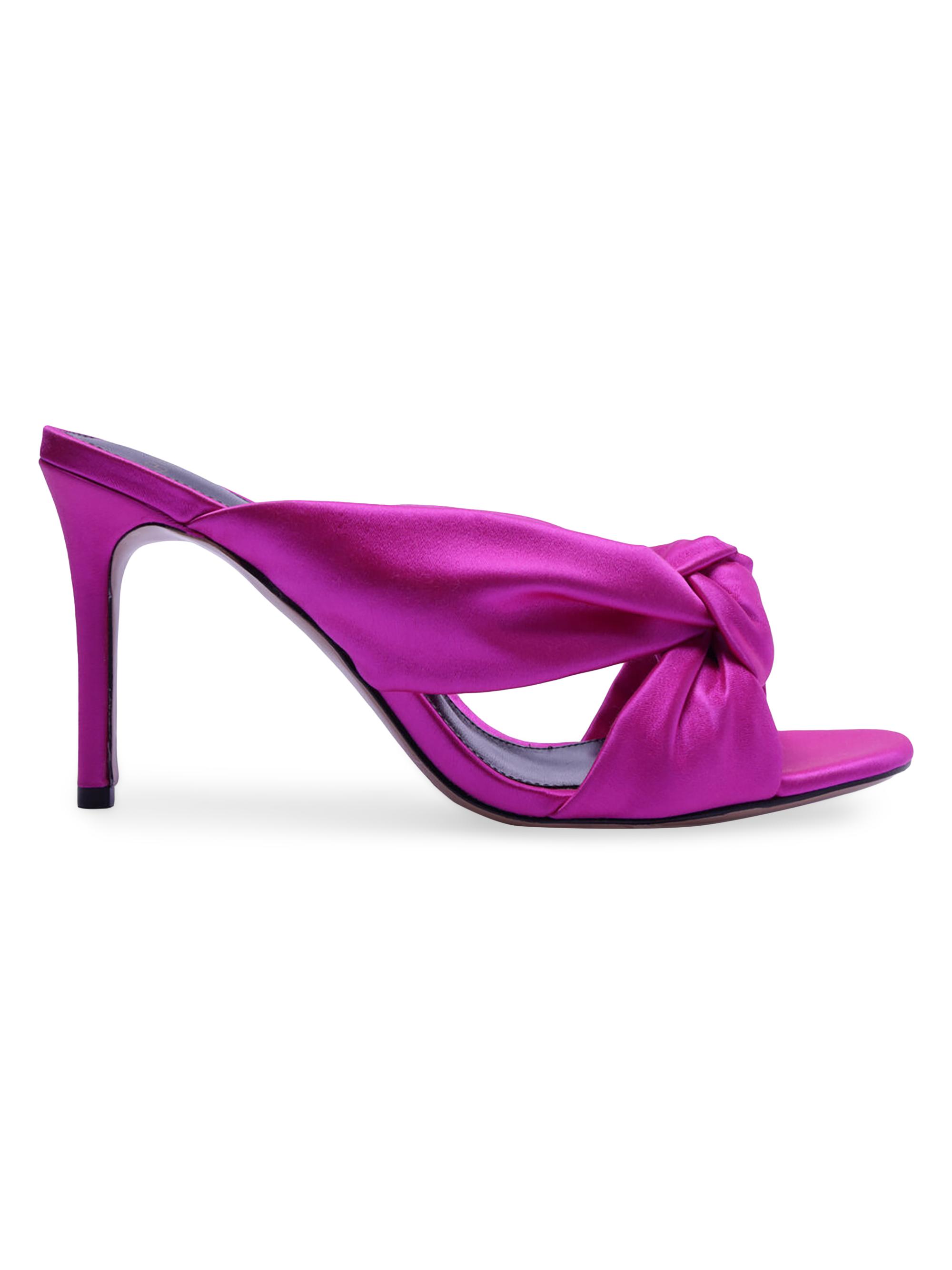 Alexandre Birman Women's Kacey Satin Sandals - Neon Pink