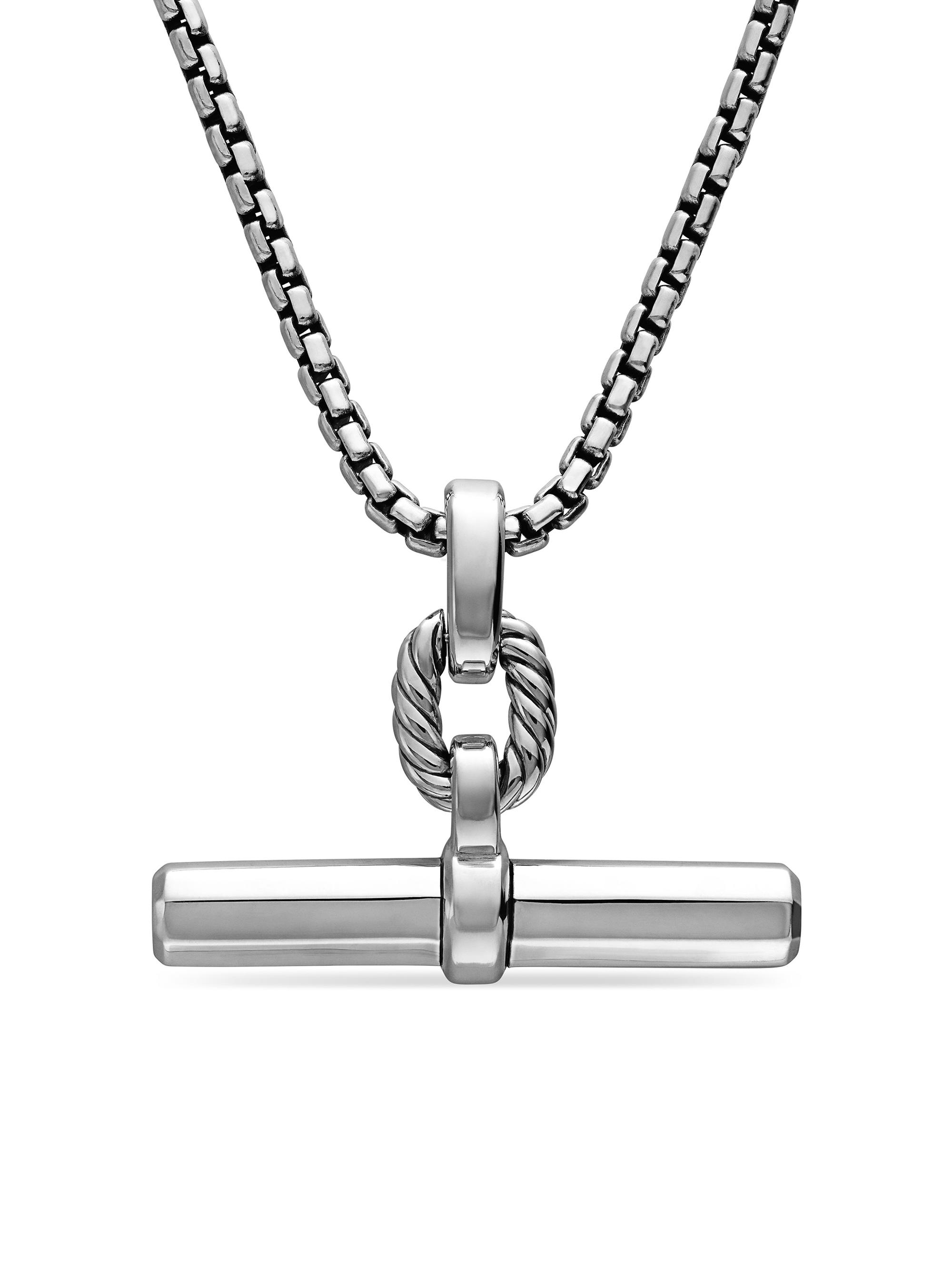 David Yurman Women's Lexington EW Barrel Pendant - Sterling Silver