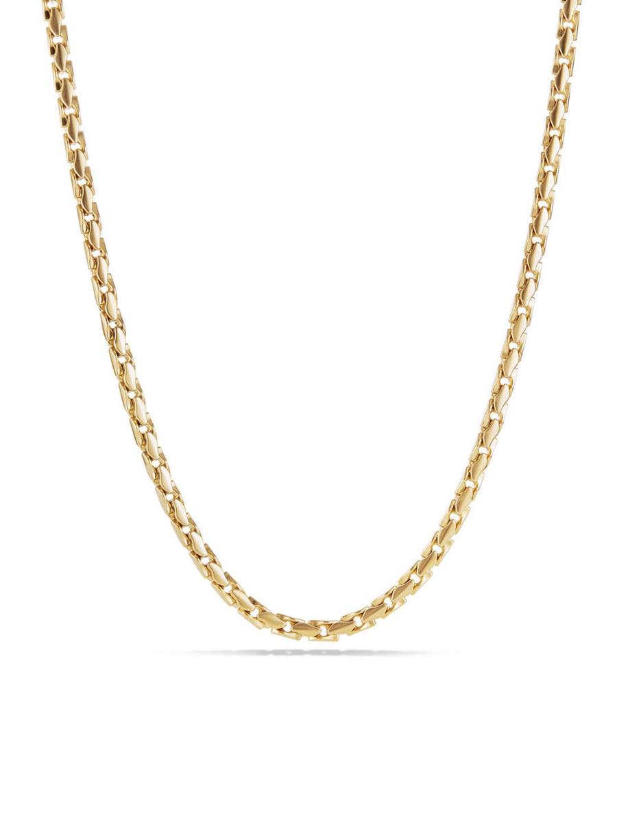 David Yurman Fluted Chain Necklace In 18K Gold, 5mm | Saks Fifth
