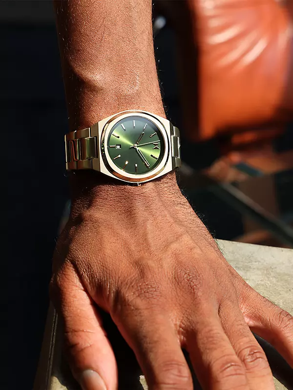 Shop Mvmt Odyssey II Stainless Fifth Watch/42MM Saks Avenue Bracelet | Steel