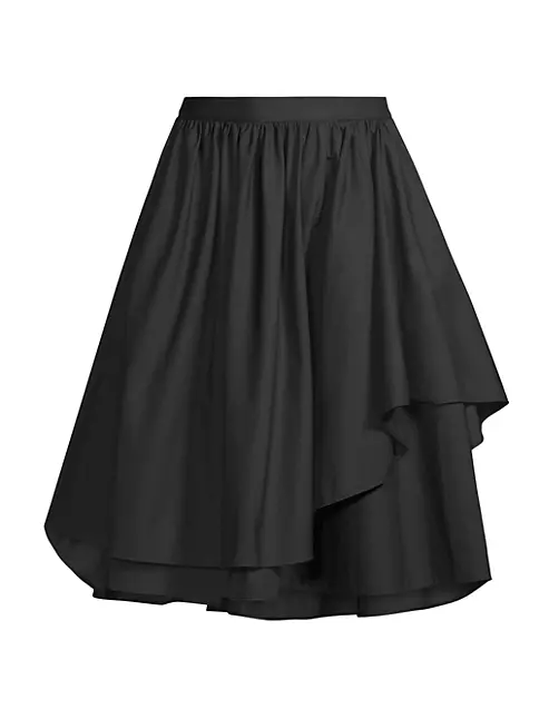 Shop Tory Burch Ballet Cotton Poplin Knee- Length Skirt | Saks