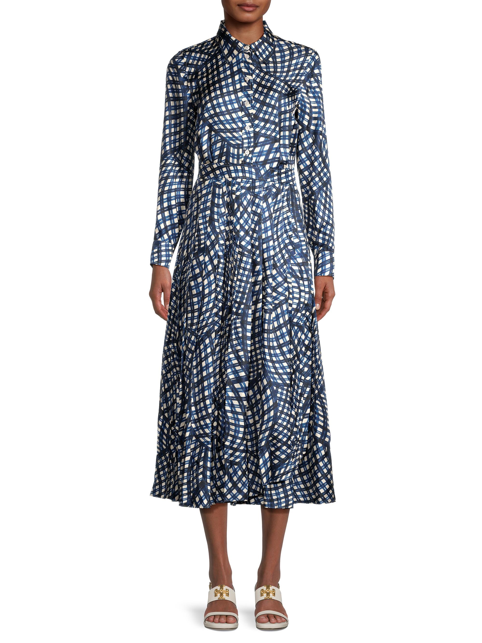 Tory Burch Printed Silk Twill Shirtdress | Saks Fifth Avenue