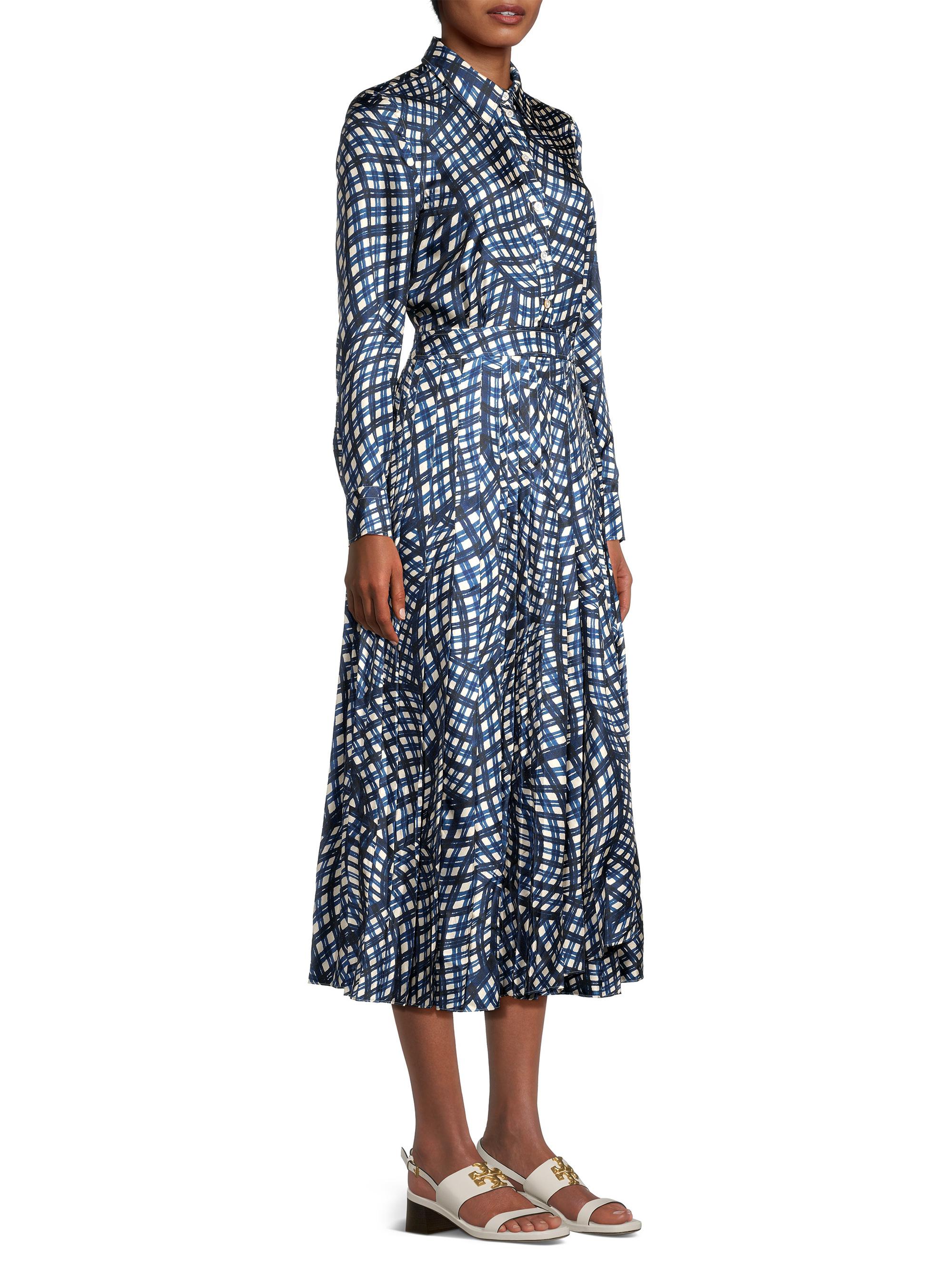 Tory Burch Printed Silk Twill Shirtdress | Saks Fifth Avenue