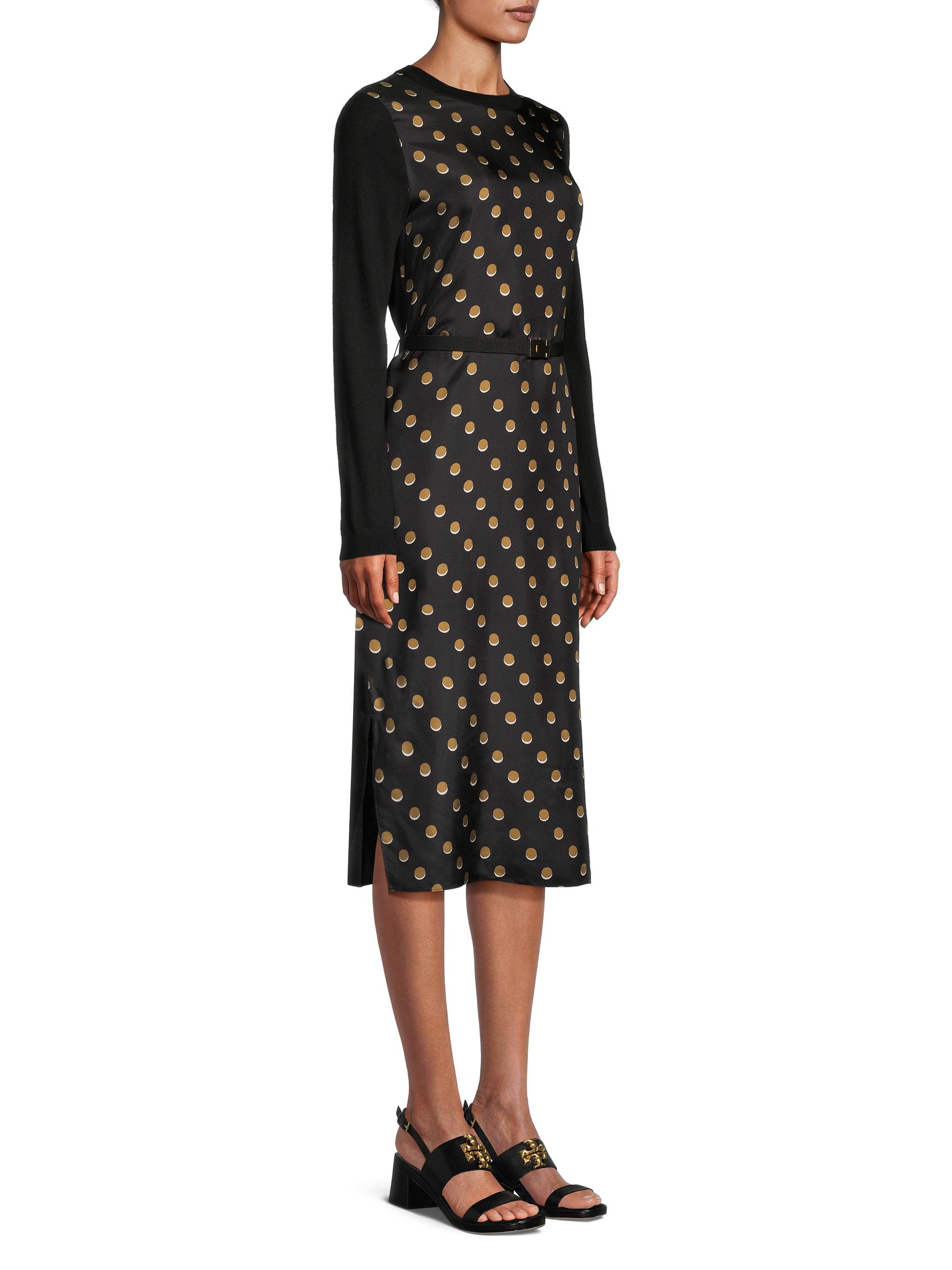 Tory Burch Greer Printed Silk & Wool Dress | Saks Fifth Avenue