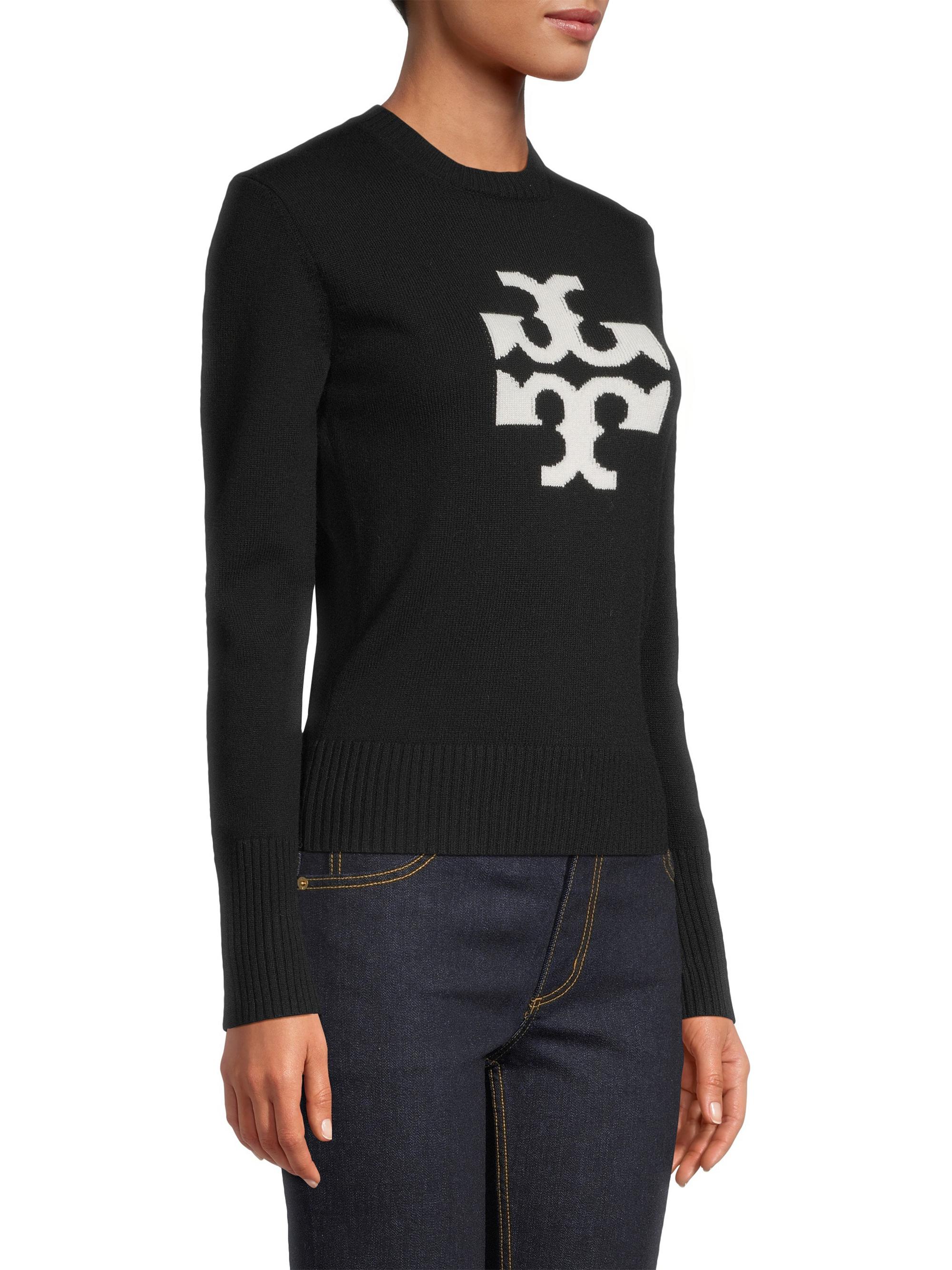 Tory Burch Cashmere Logo Sweater | Saks Fifth Avenue