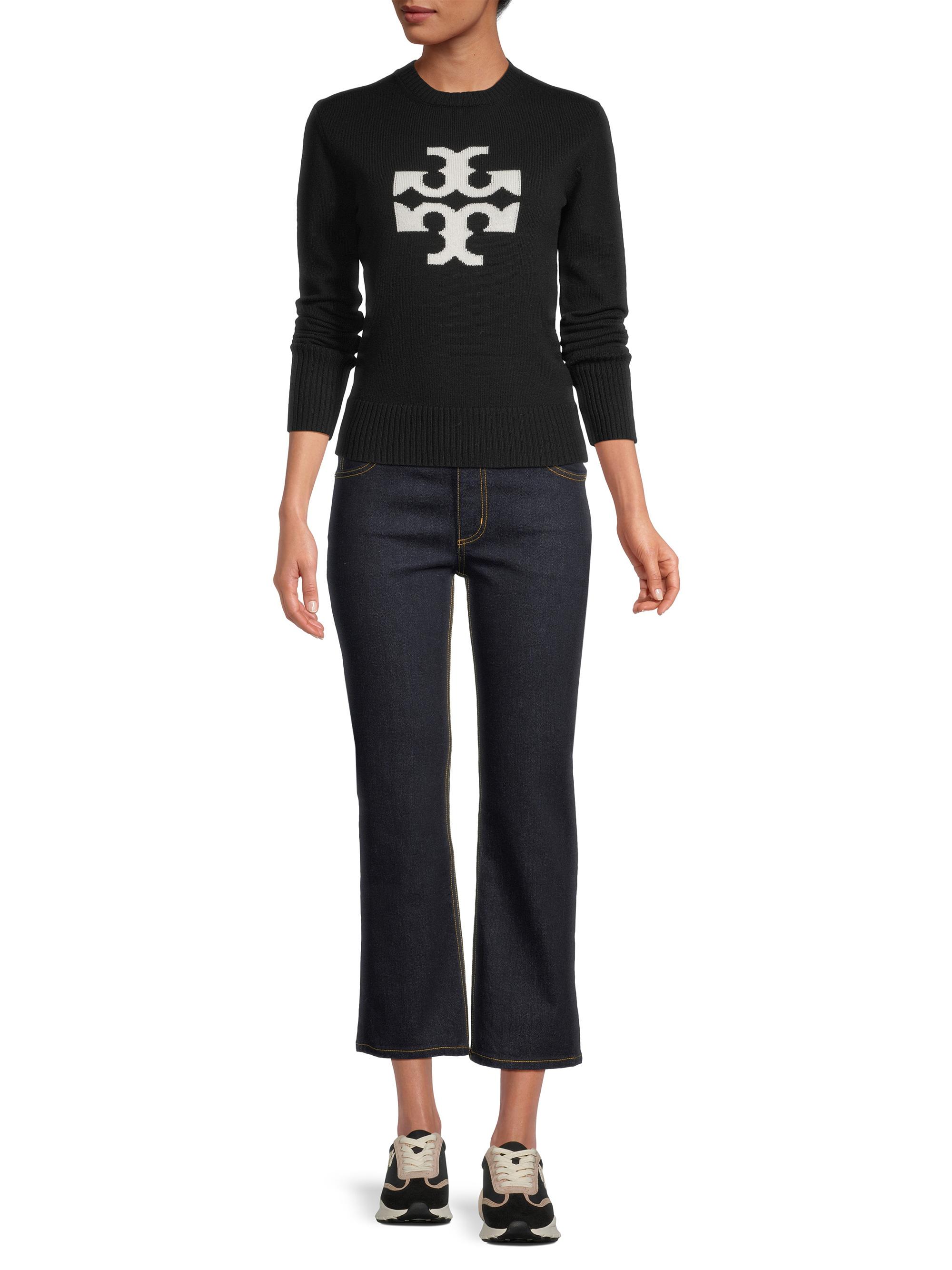Tory Burch Cashmere Logo Sweater | Saks Fifth Avenue
