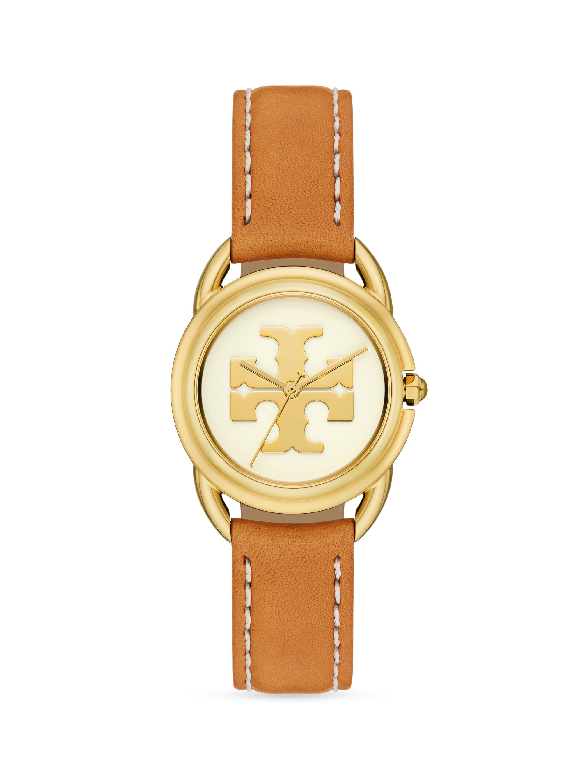 Tory Burch Women's Miller Goldtone & Leather Analog Watch - Gold