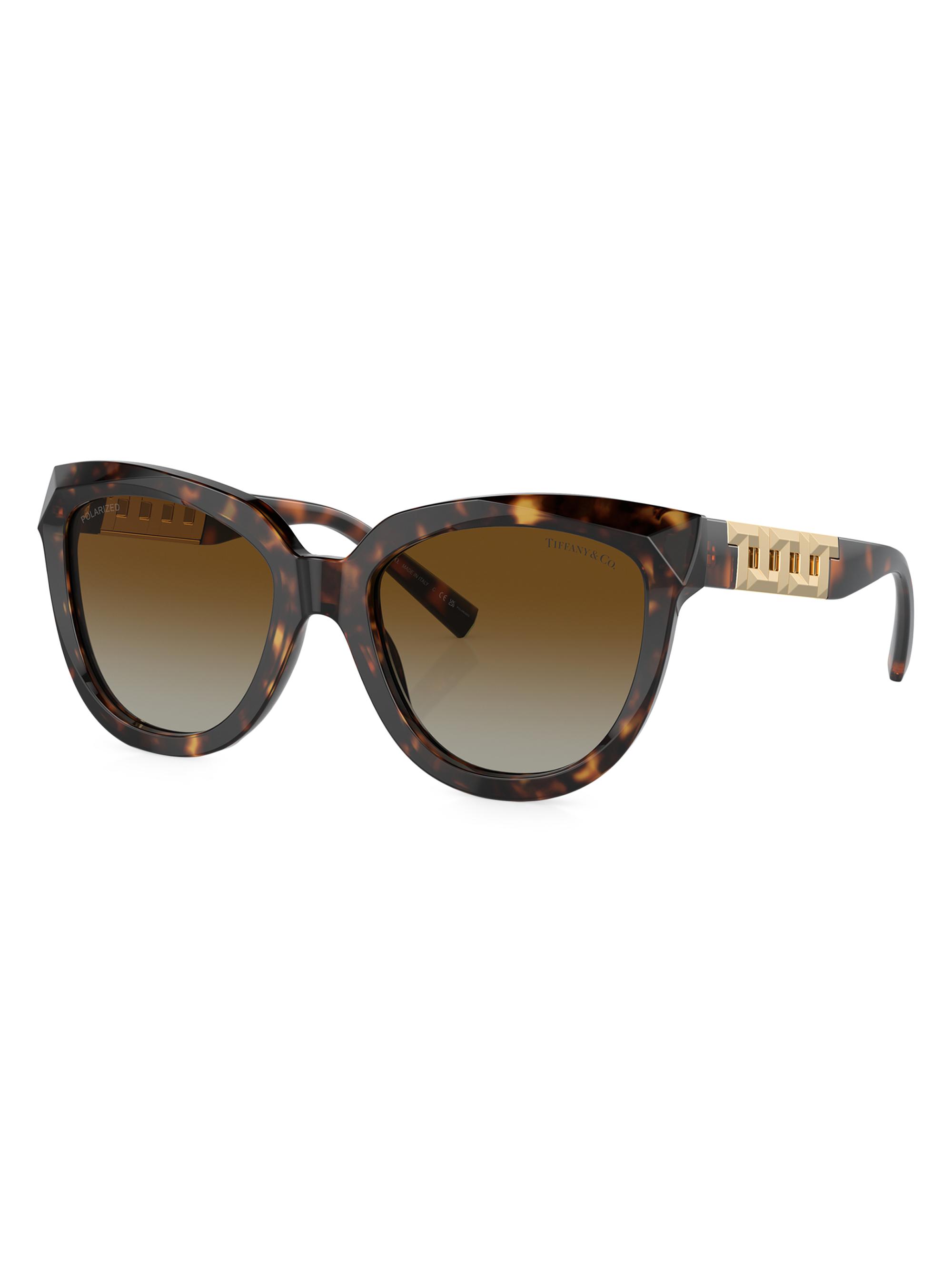 Tiffany & Co. Women's 53MM Cat-Eye Sunglasses - Havana