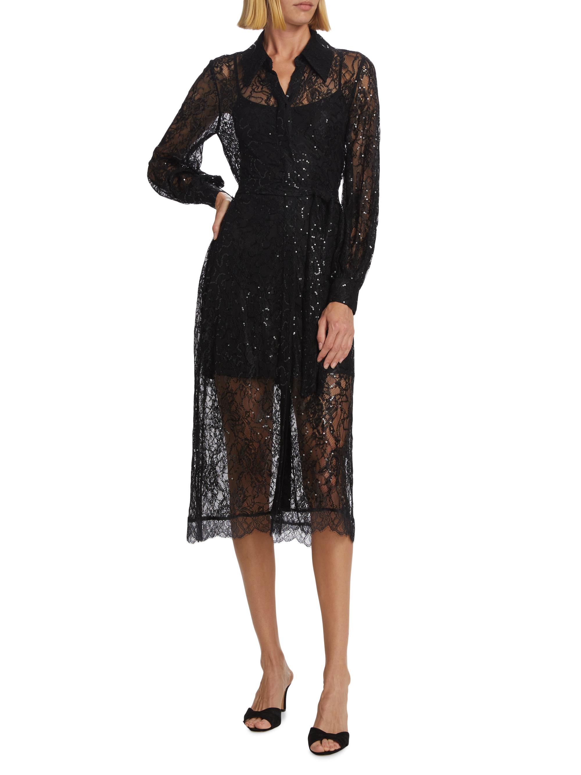 L'AGENCE Frida Lace Dress | Saks Fifth Avenue
