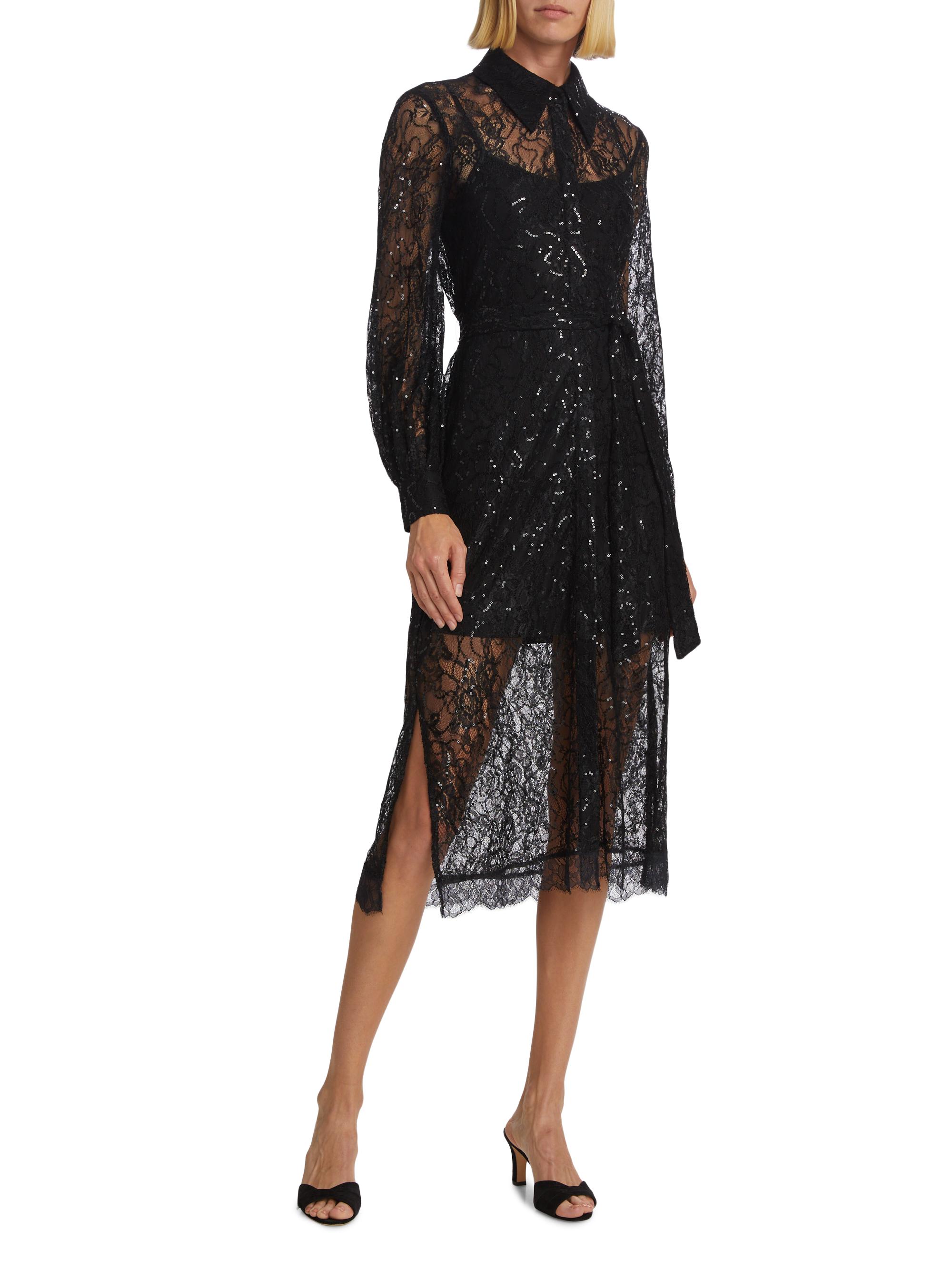 L'AGENCE Frida Lace Dress | Saks Fifth Avenue