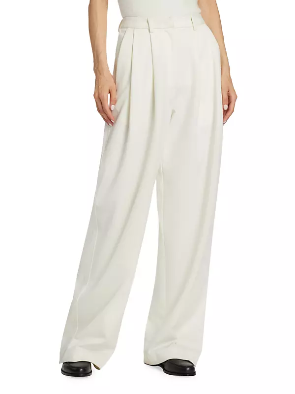 Shop Proenza Schouler White Label Eleanor Pleated Crepe Pants