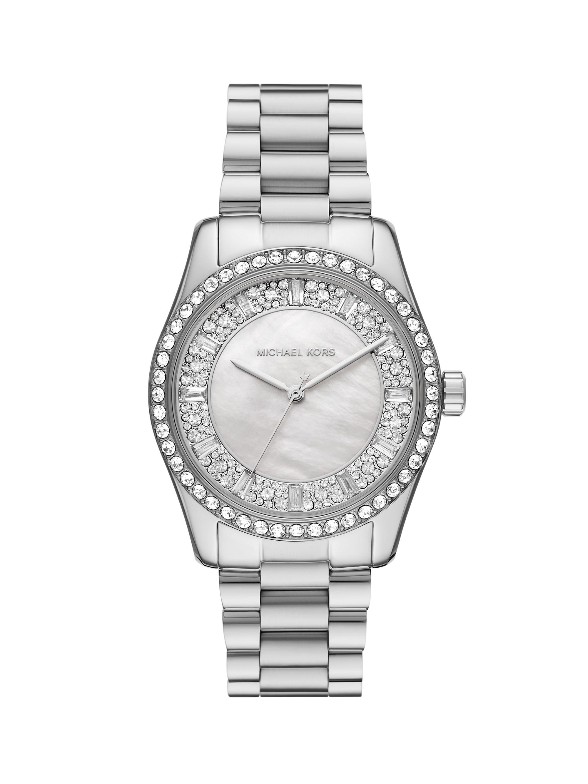 Michael Kors Lexington Stainless Steel & Crystals Three-Hand  display picture 1