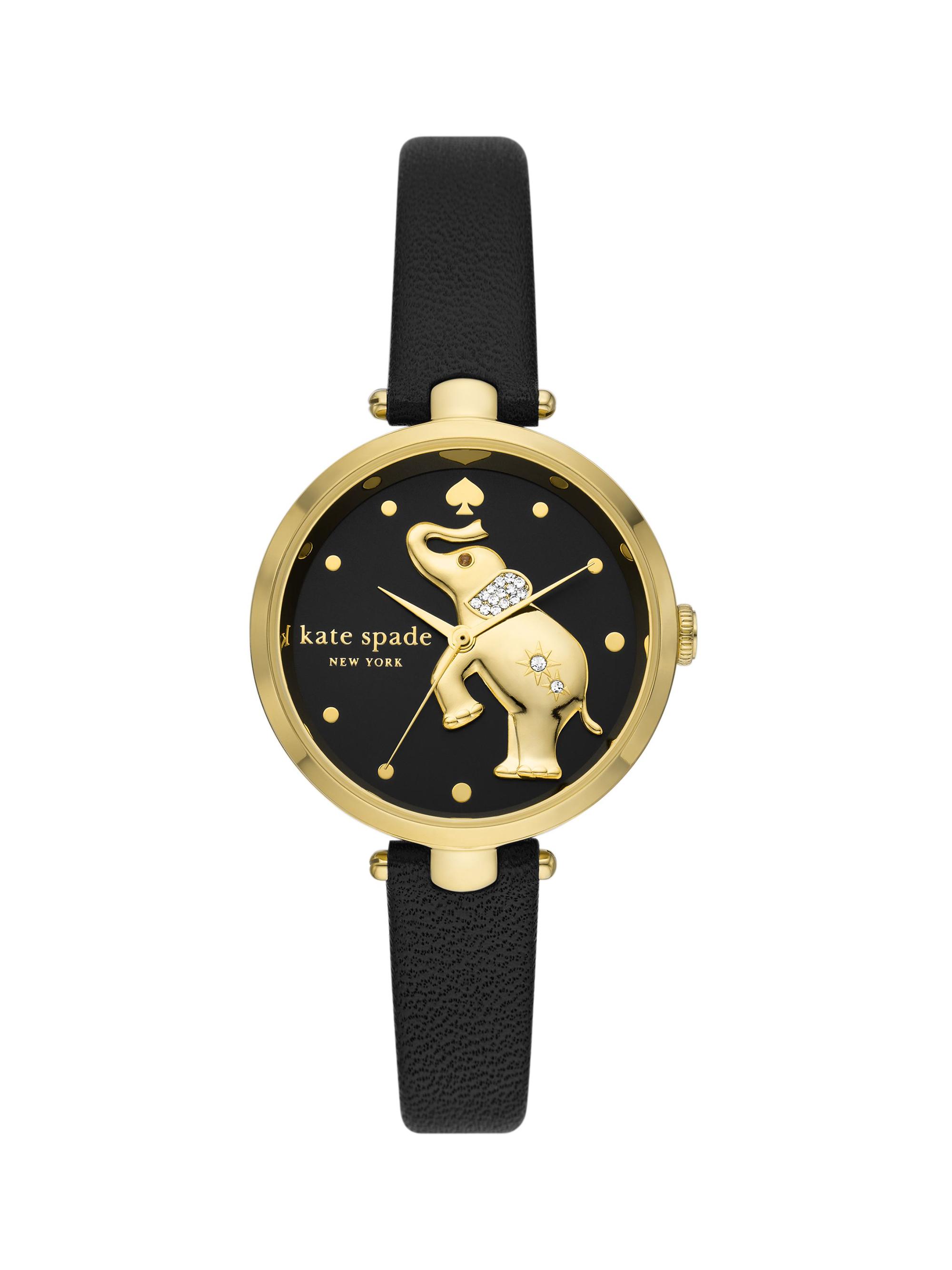 Kate Spade 腕時計 黒と金 レザー バンド 充電ケーブル付き 0400019988778_BLACK?wid=830&