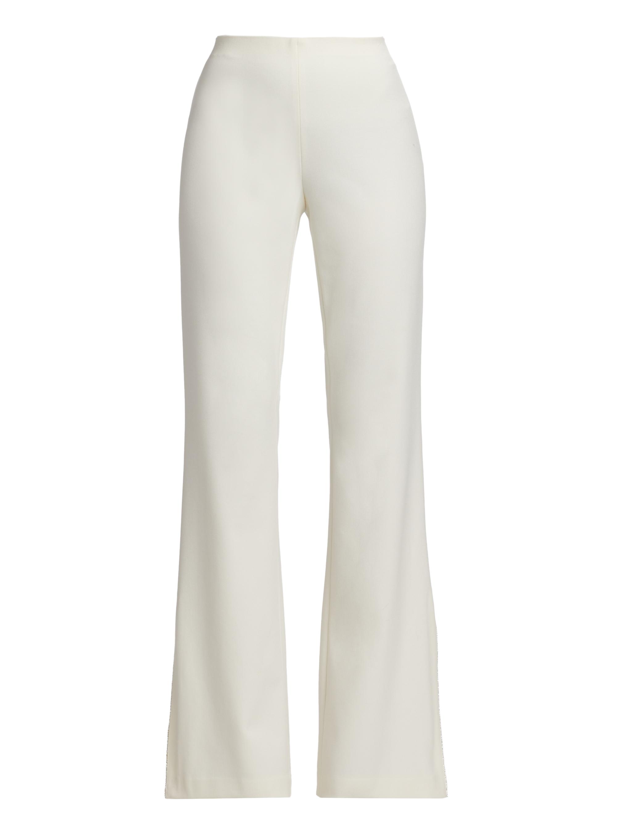 Alice + Olivia Women's Lara Split-Hem Flared Pants - Ecru