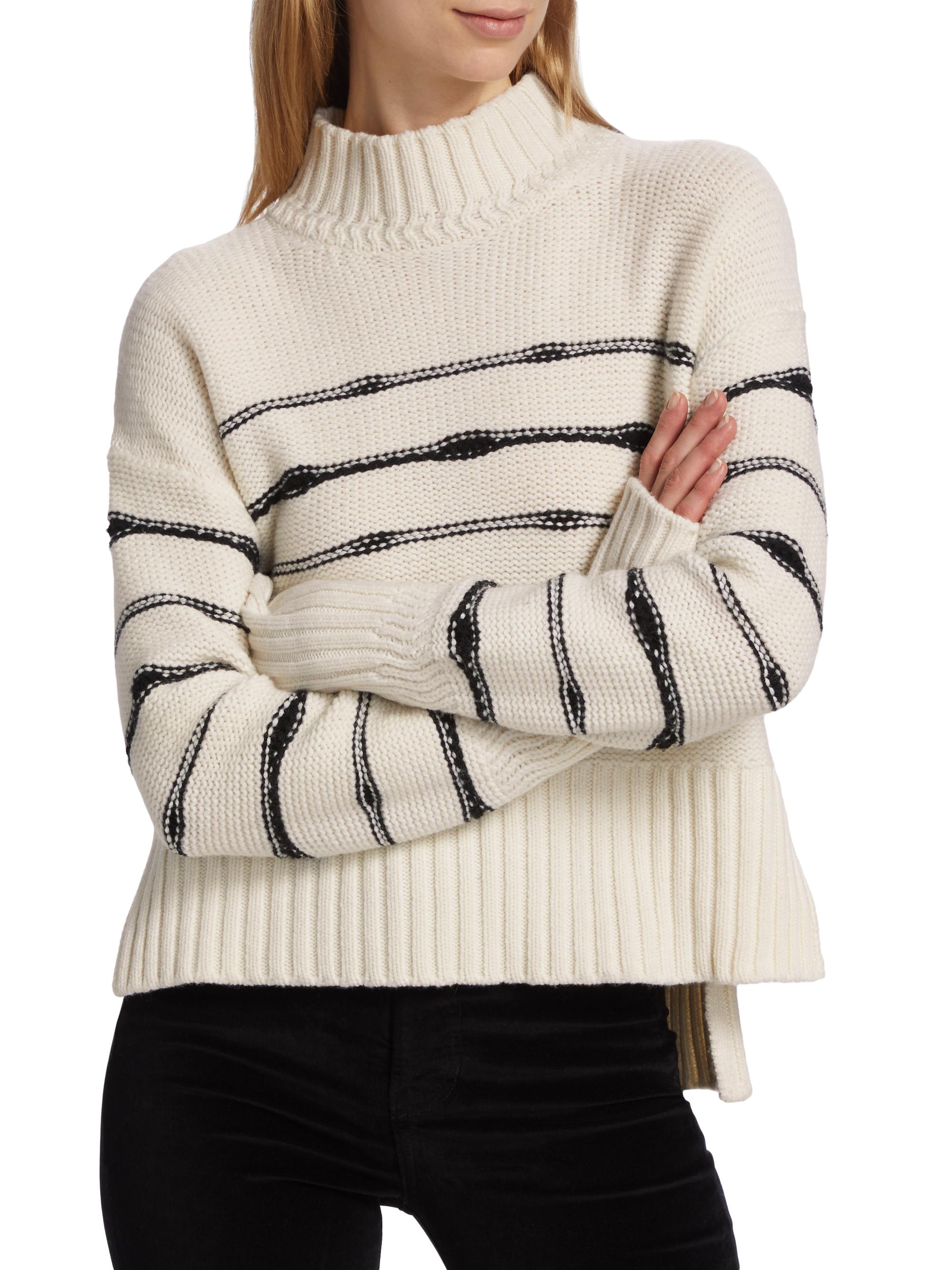 Veronica Beard Viori Wool-Blend Striped Sweater | Saks Fifth Avenue