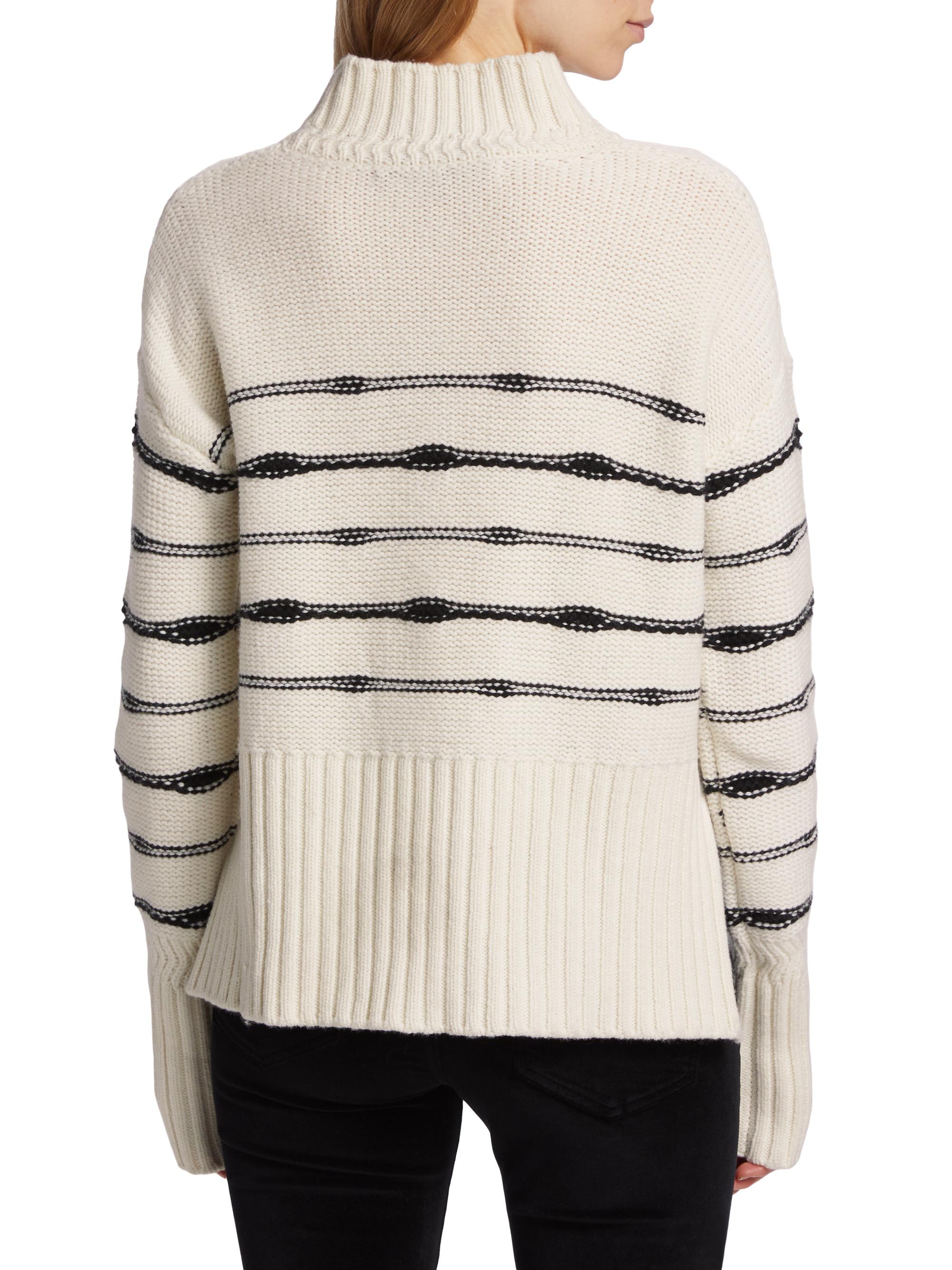 Veronica Beard Viori Wool-Blend Striped Sweater | Saks Fifth Avenue