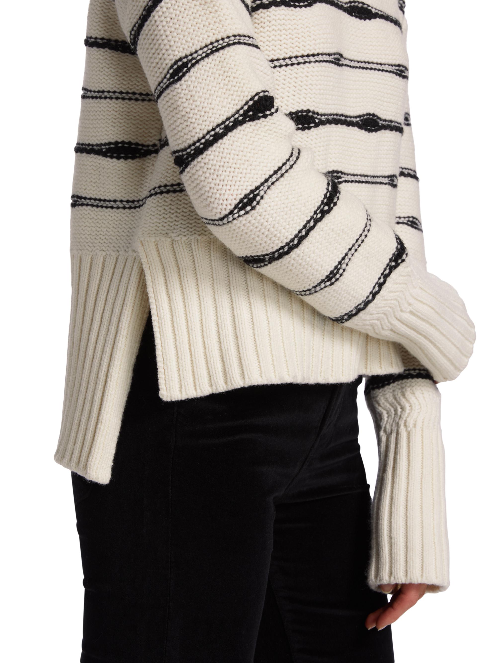 Veronica Beard Viori Wool-Blend Striped Sweater | Saks Fifth Avenue