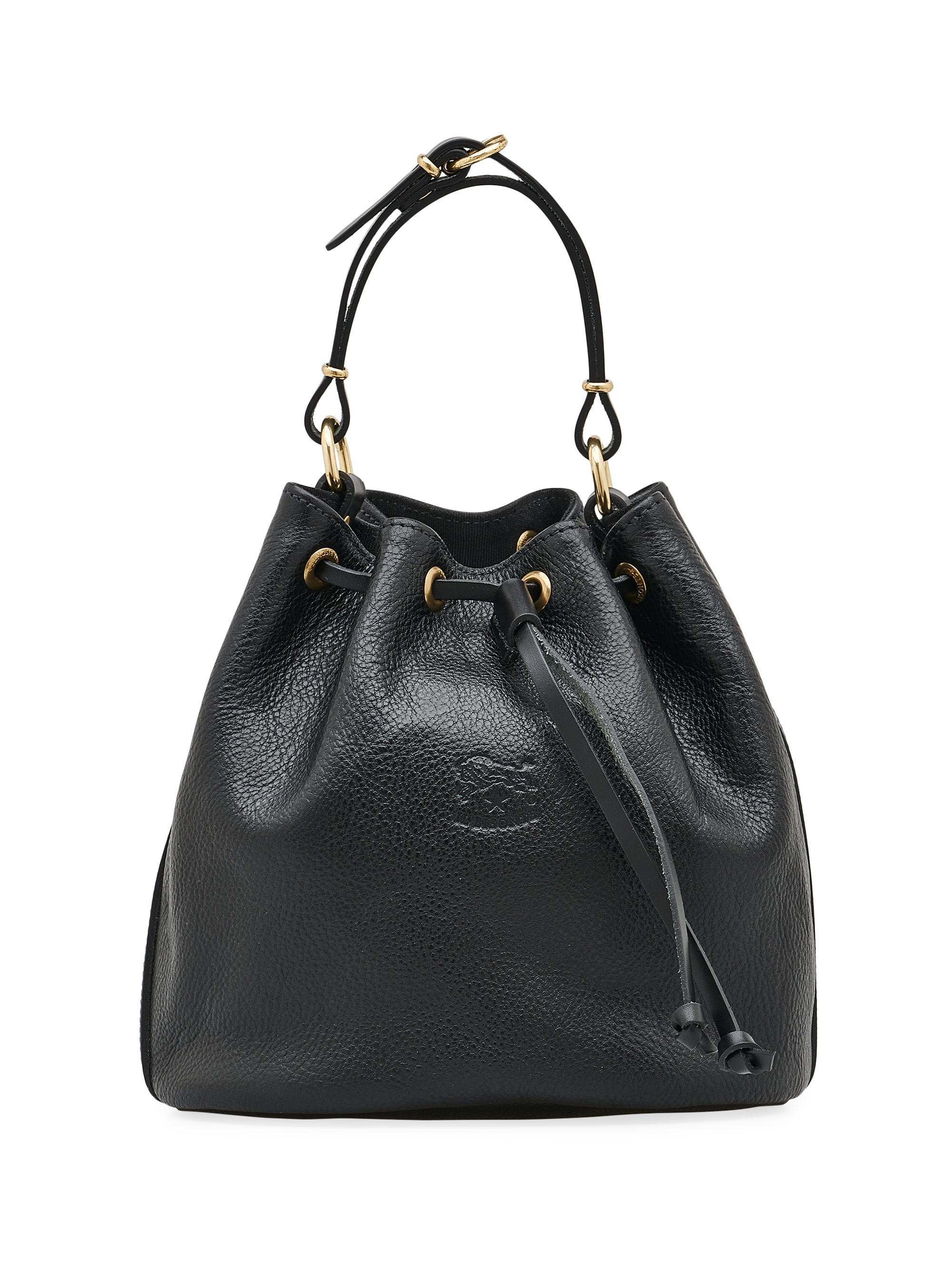 Il Bisonte Women's Leather Bucket Bag - Bronze
