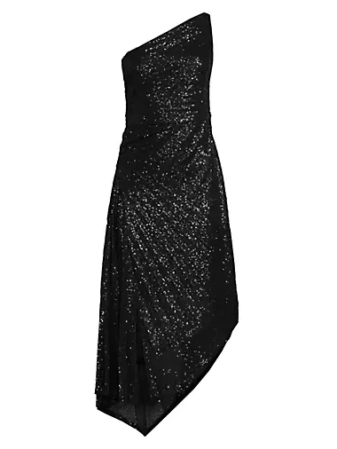 Ava Asymmetric Sequin Dress
