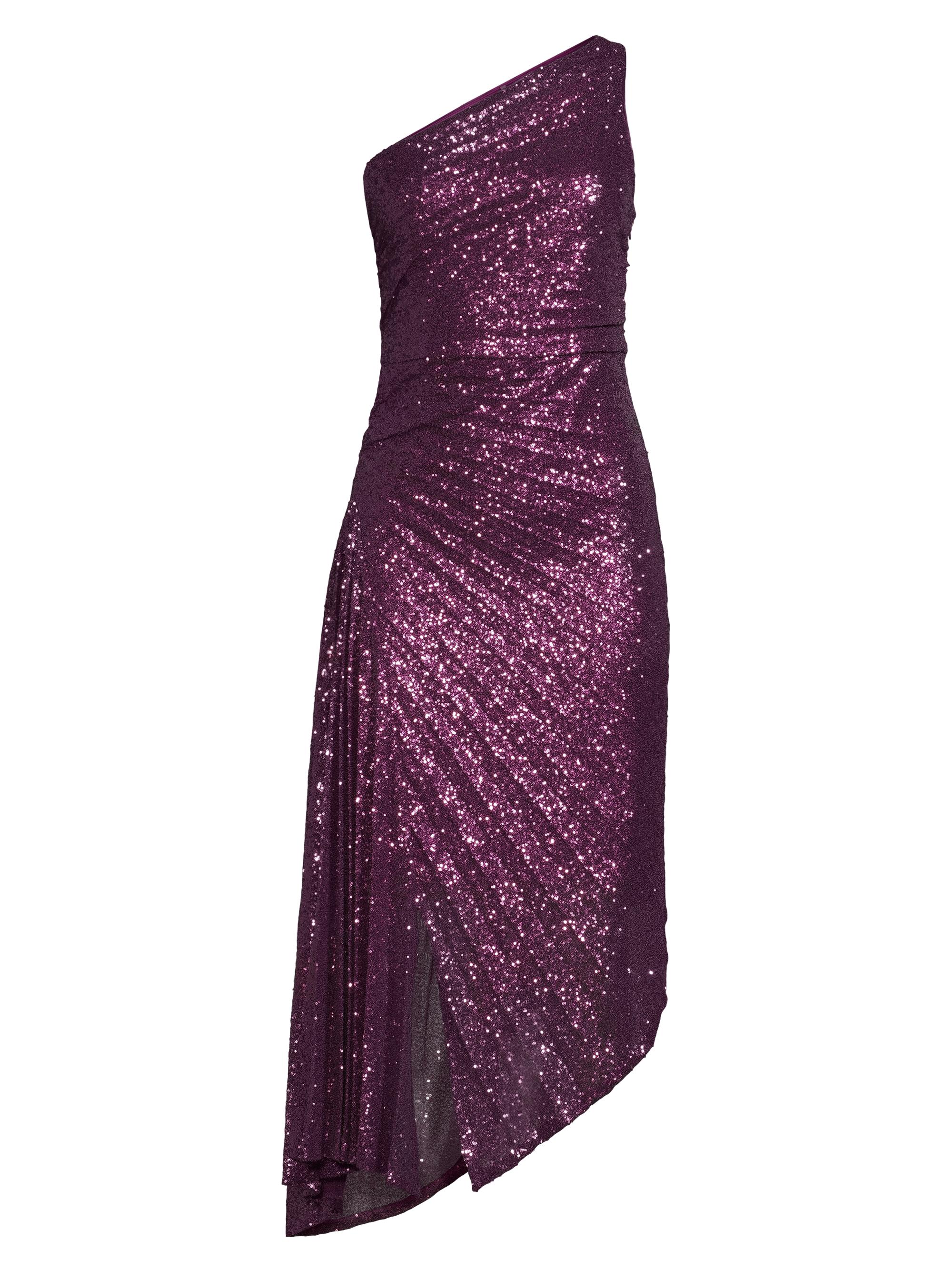Ungaro Women's Ava Asymmetric Sequin Dress - Iris Purple