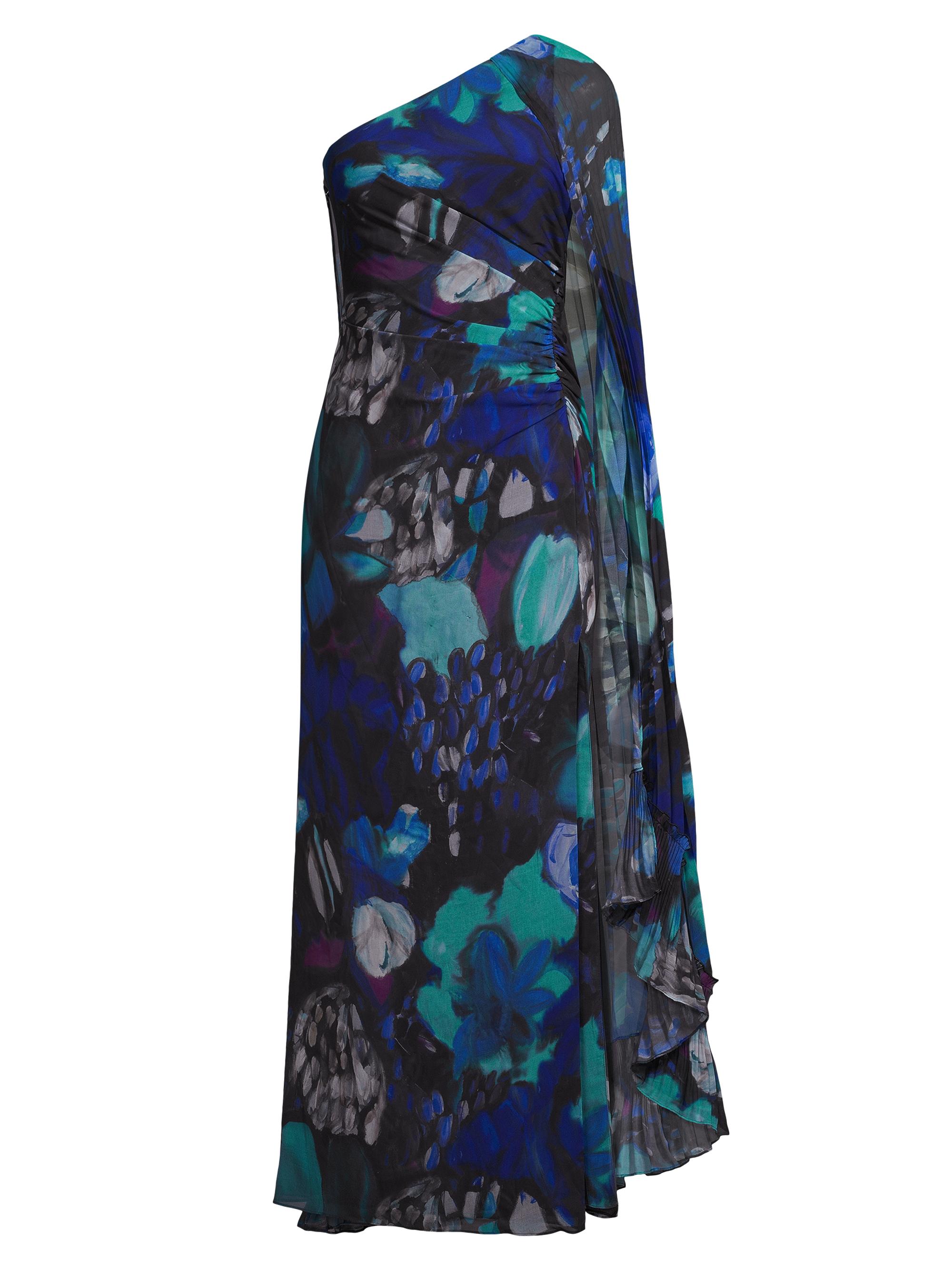Ungaro Women's Abby Floral Chiffon Dress - Blue Multi