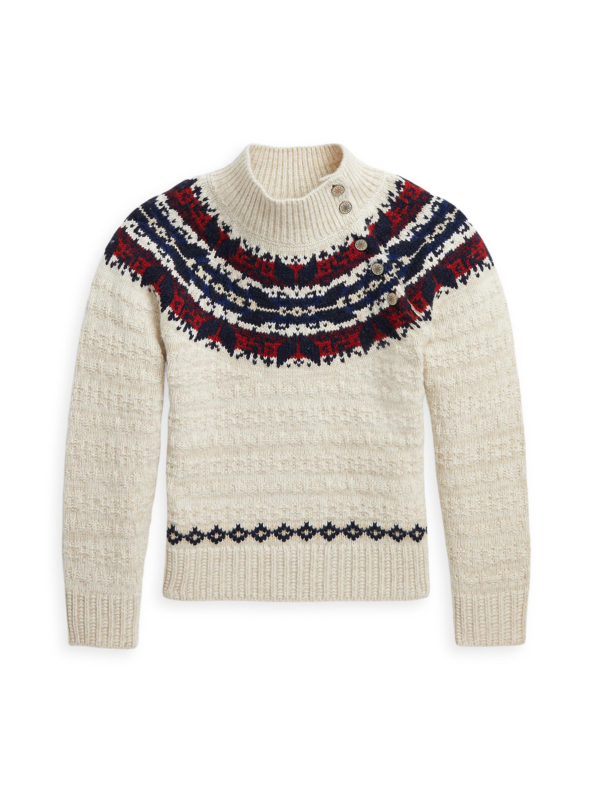 Fair Isle wool-blend sweater