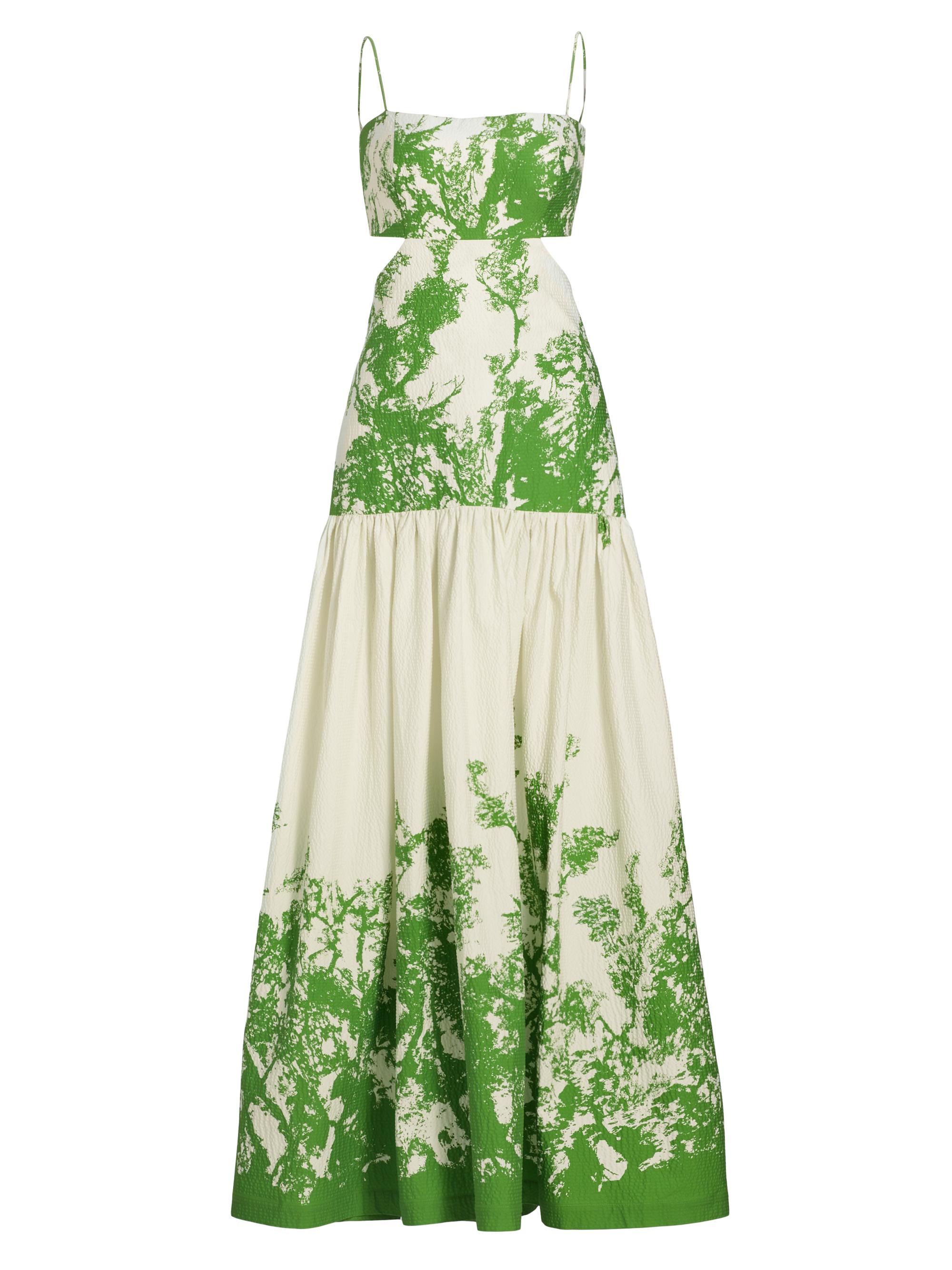 silvia tcherassi green dress Silvia Tcherassi Tizziana Dress in Green – Leigh's of Breton Village main image 0
