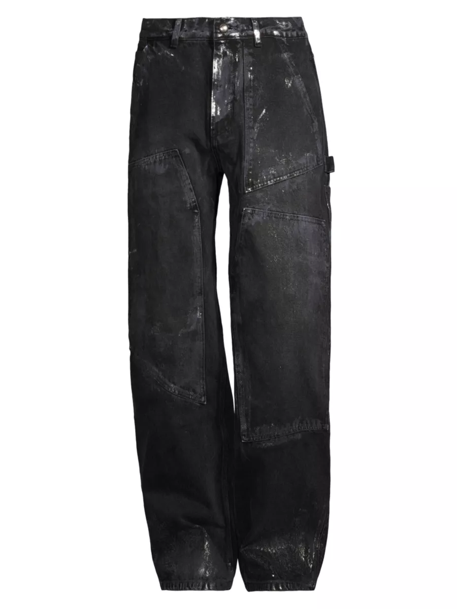Shop Andersson Bell Coated Carpenter Wide-Leg Jeans | Saks Shop Andersson Bell Coated Carpenter Wide-Leg Jeans | Saks