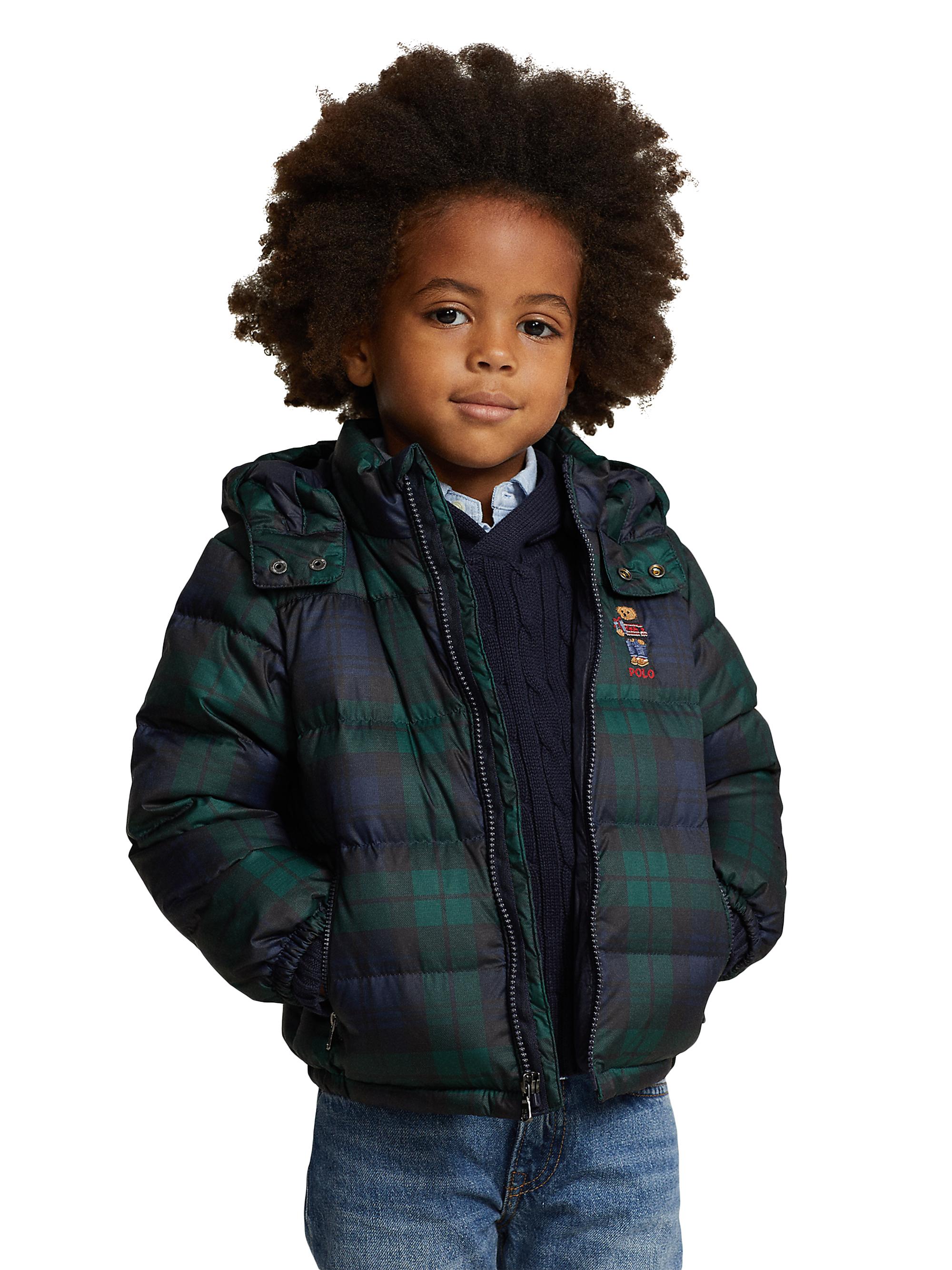 Polo Ralph Lauren Little Boy's Boy's Plaid Hooded Down Jacket