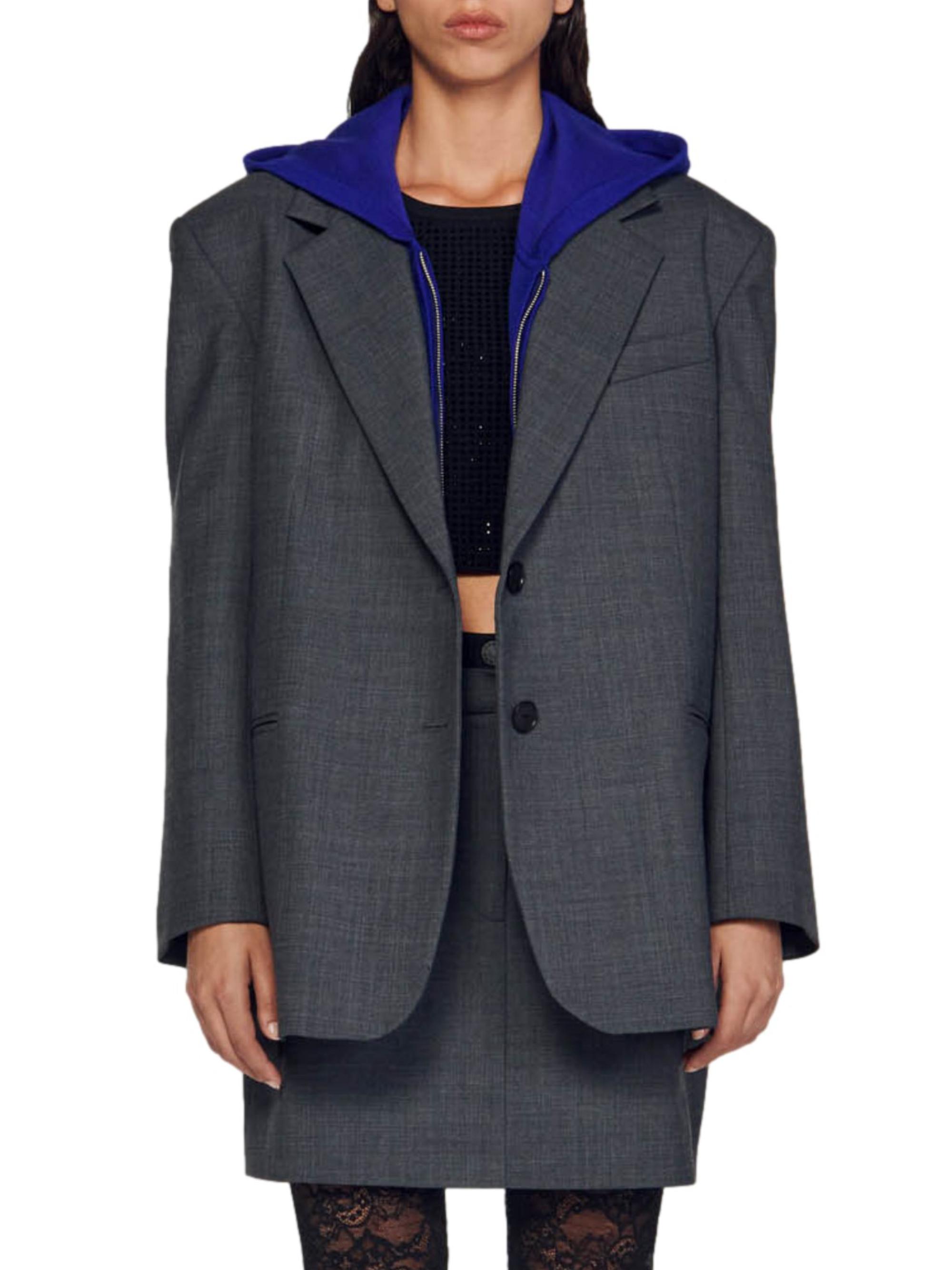 8万 新品 SANDRO サンドロ オーバーサイズ ジャケット 40 Sandro Oversized Suit Blazer | Saks Fifth Avenue