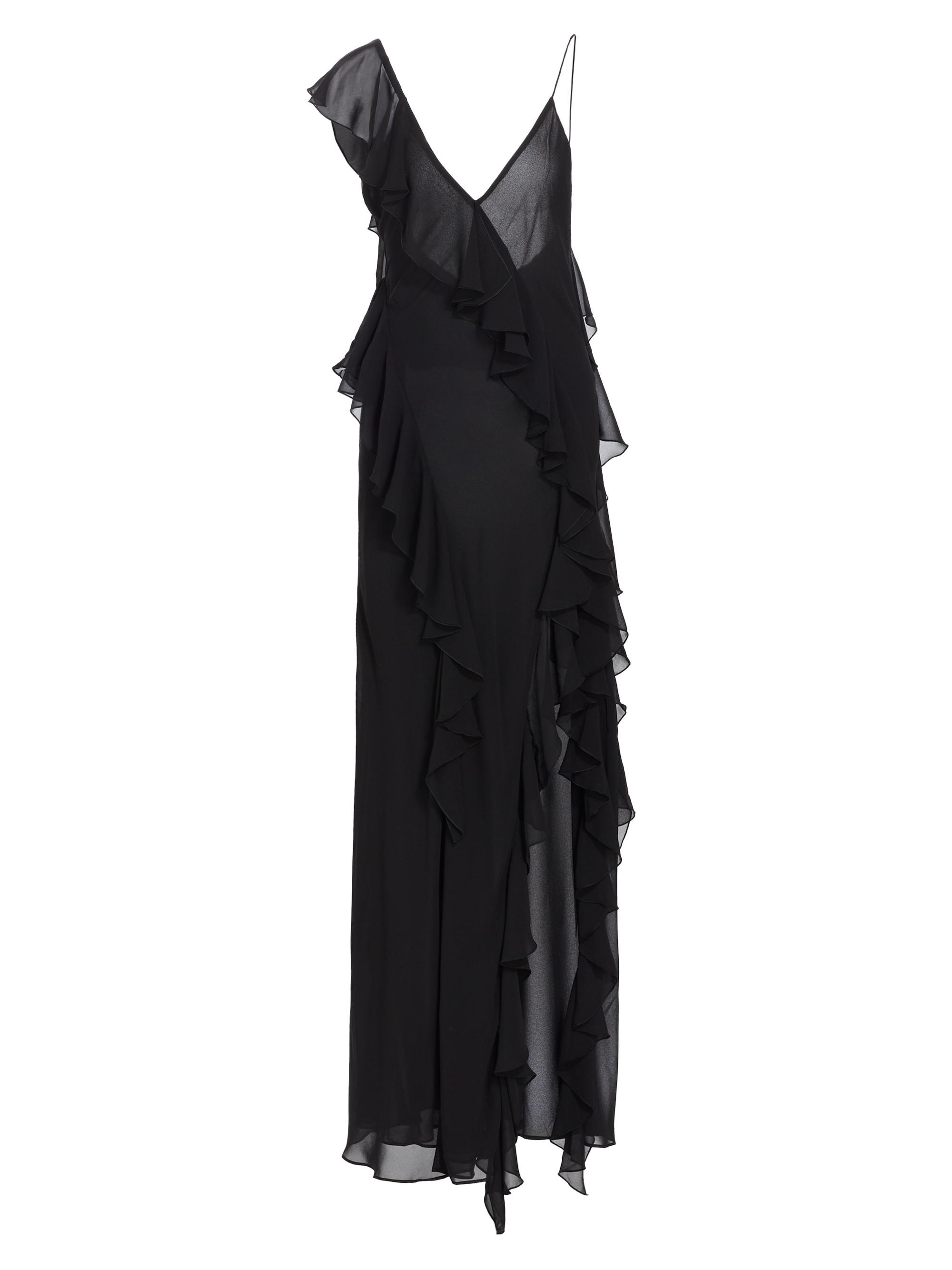 Ronny Kobo Women's Olivialle Draped Maxi Dress - Jet Black