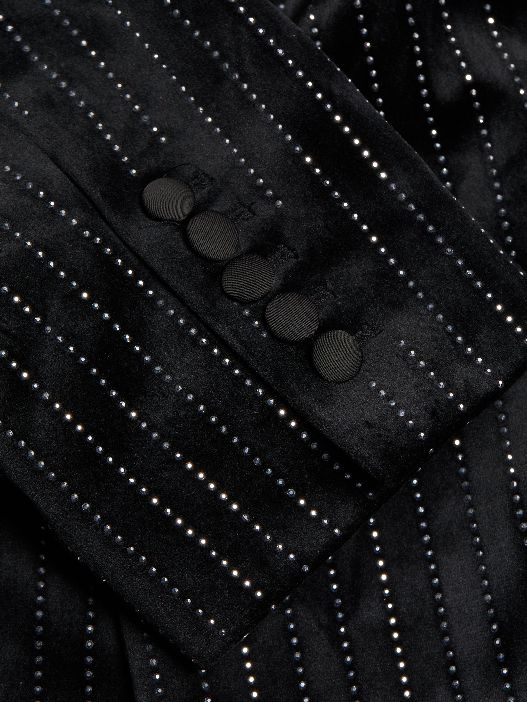 Ronny Kobo Branda Velvet & Crystal Jacket | Saks Fifth Avenue