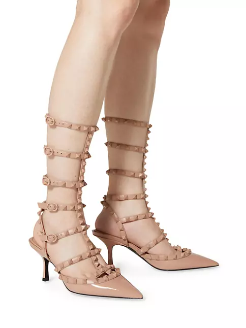 Shop Valentino Patent Rockstud Pumps With Matching And Studs | Fifth Avenue