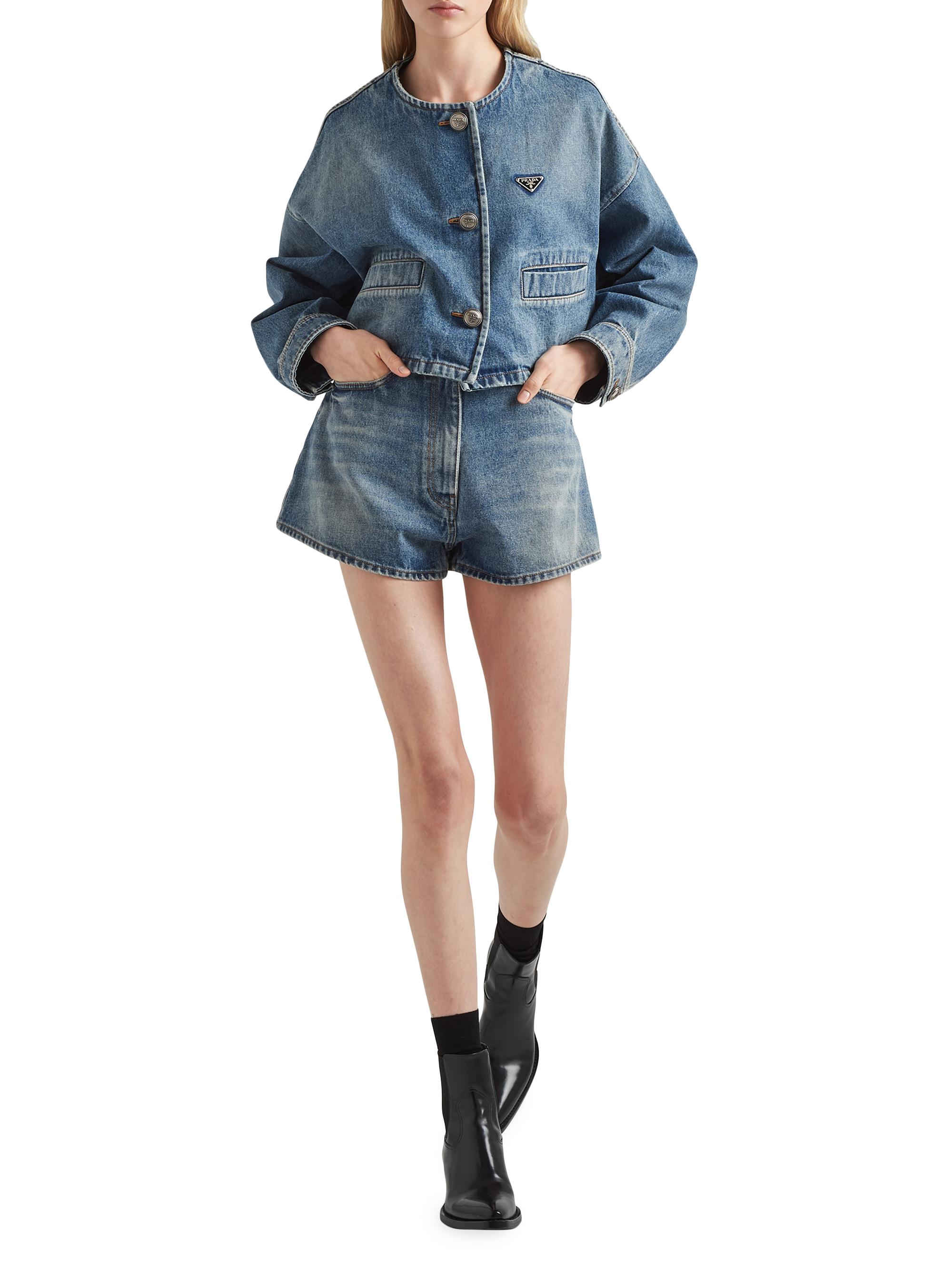Prada Denim Blouson Jacket | Saks Fifth Avenue