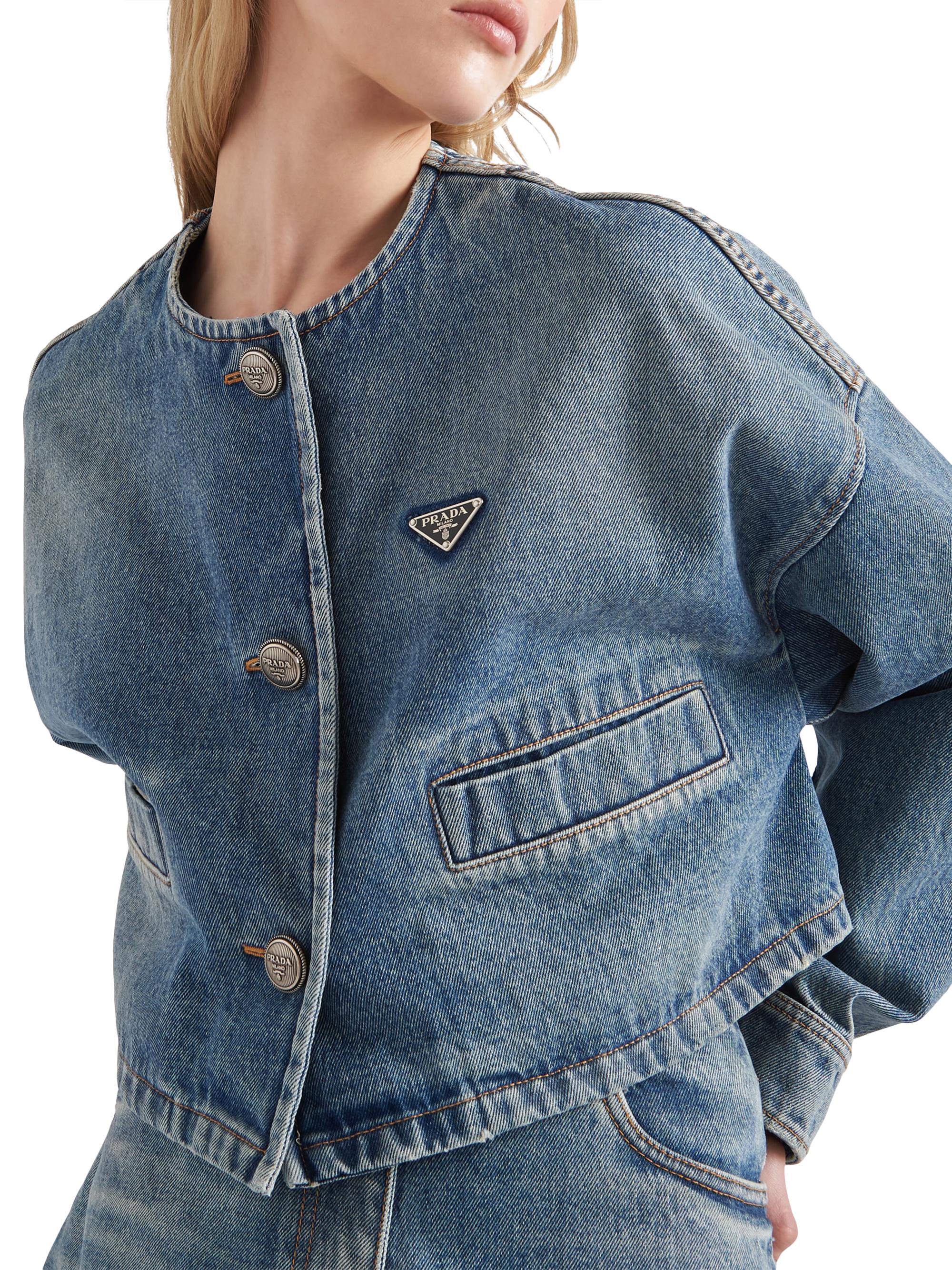 Prada Denim Blouson Jacket | Saks Fifth Avenue