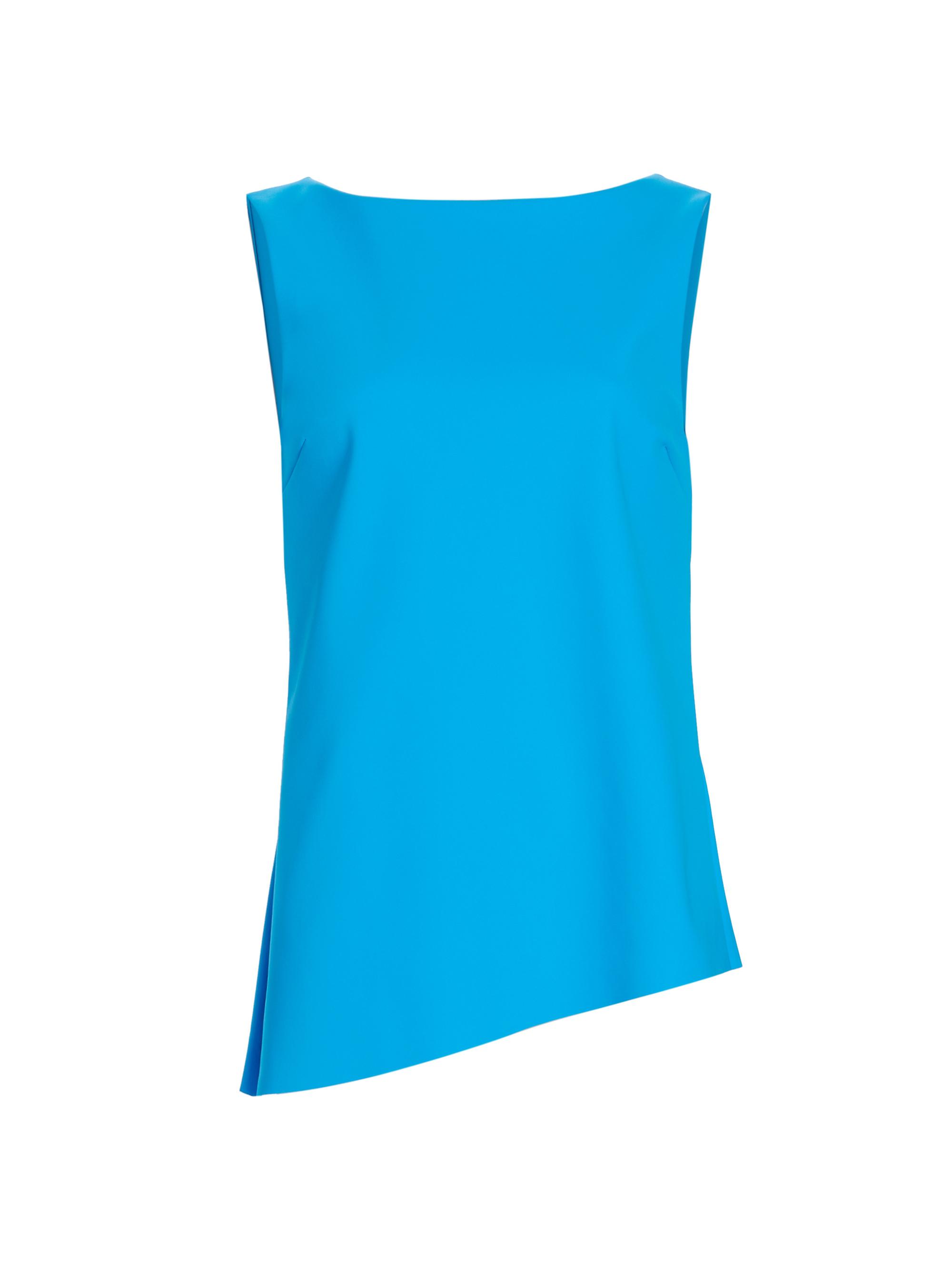 Chiara Boni La Petite Robe Women's Vassia Open-Back Asymmetric Jersey Top - Catalina Blue