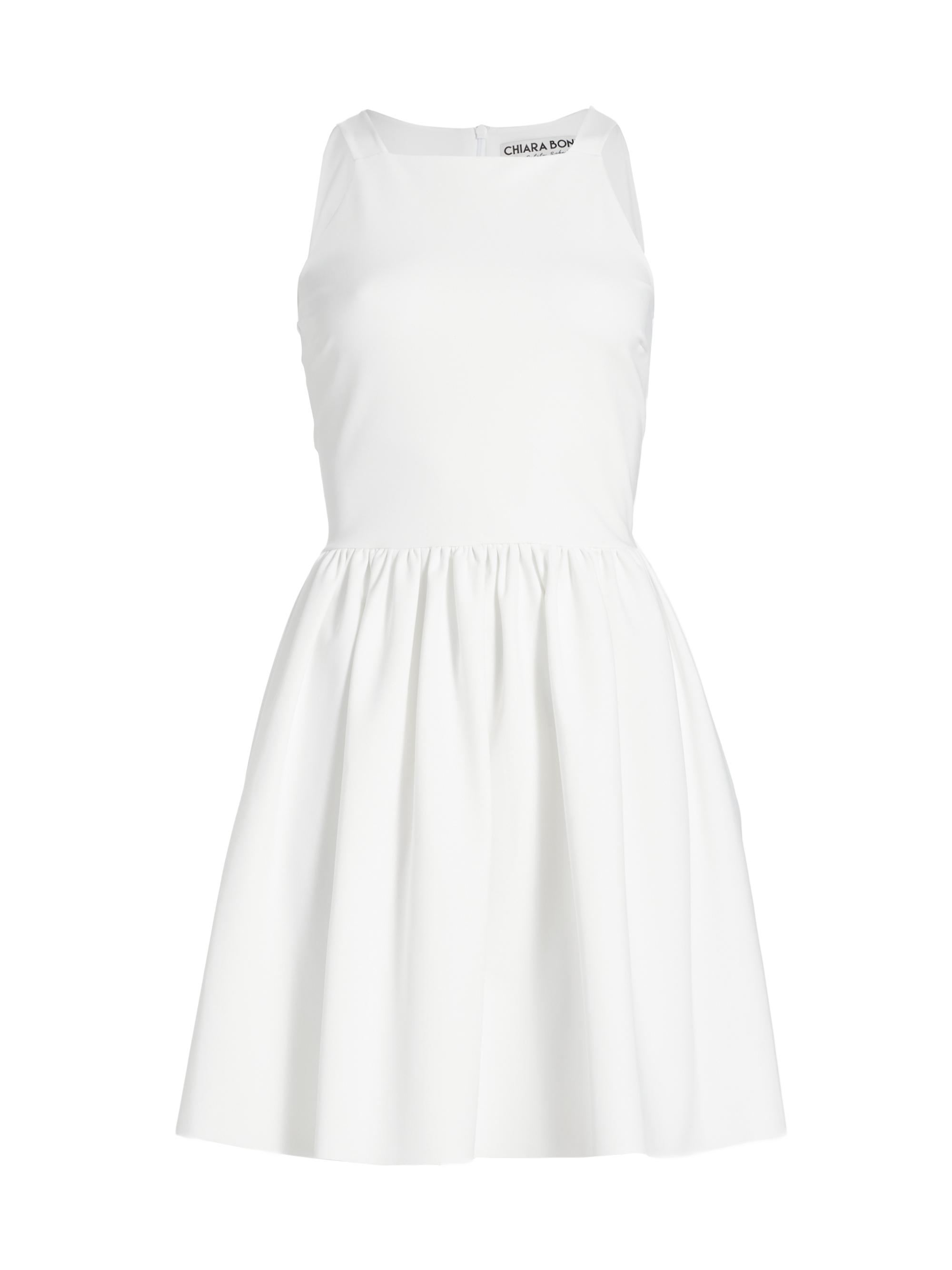 Chiara Boni La Petite Robe Women's Fit & Flare Sleeveless Minidress - White