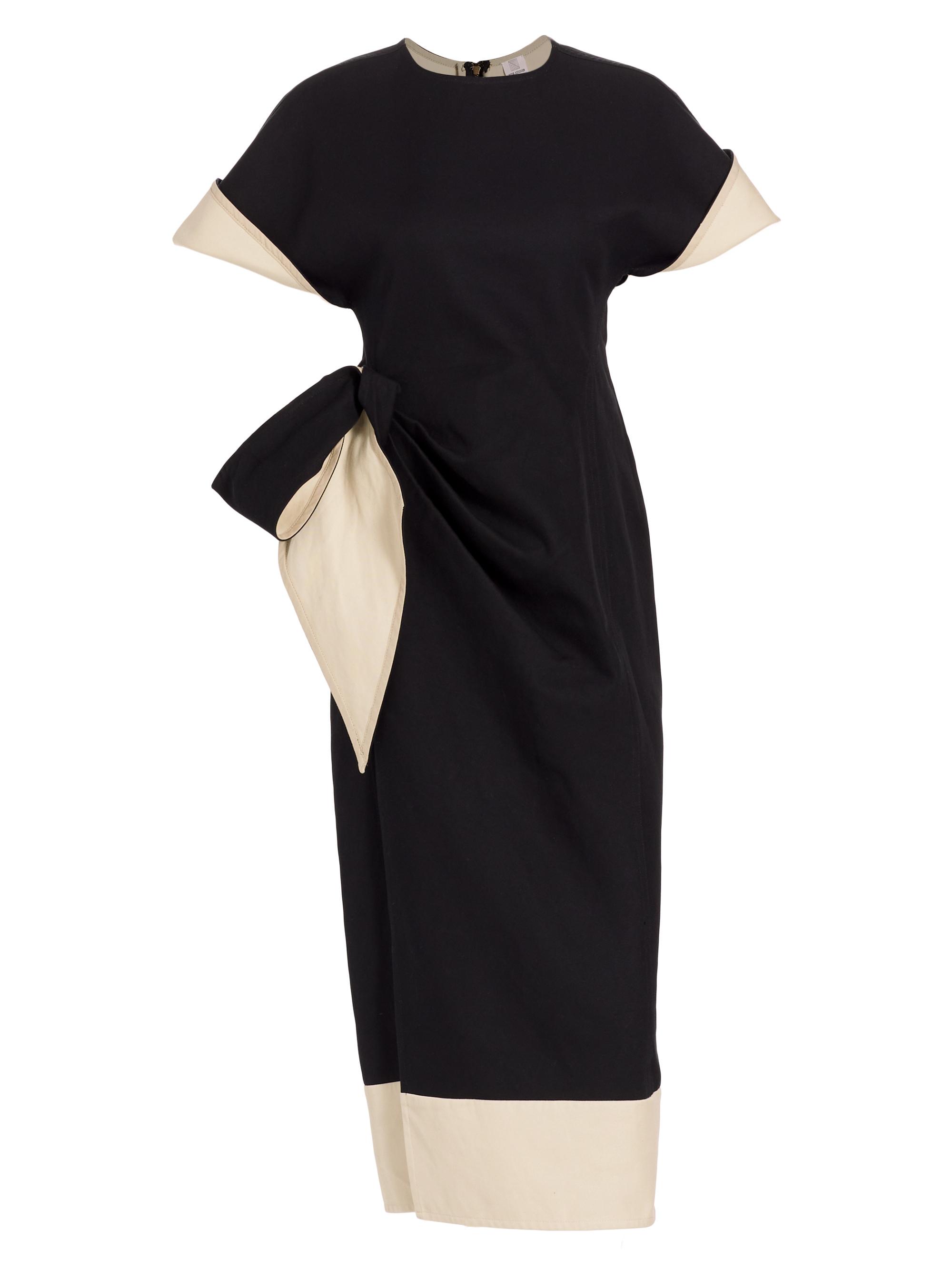 white ivory midi dress White Classy midi dress with open neckline Customized / White